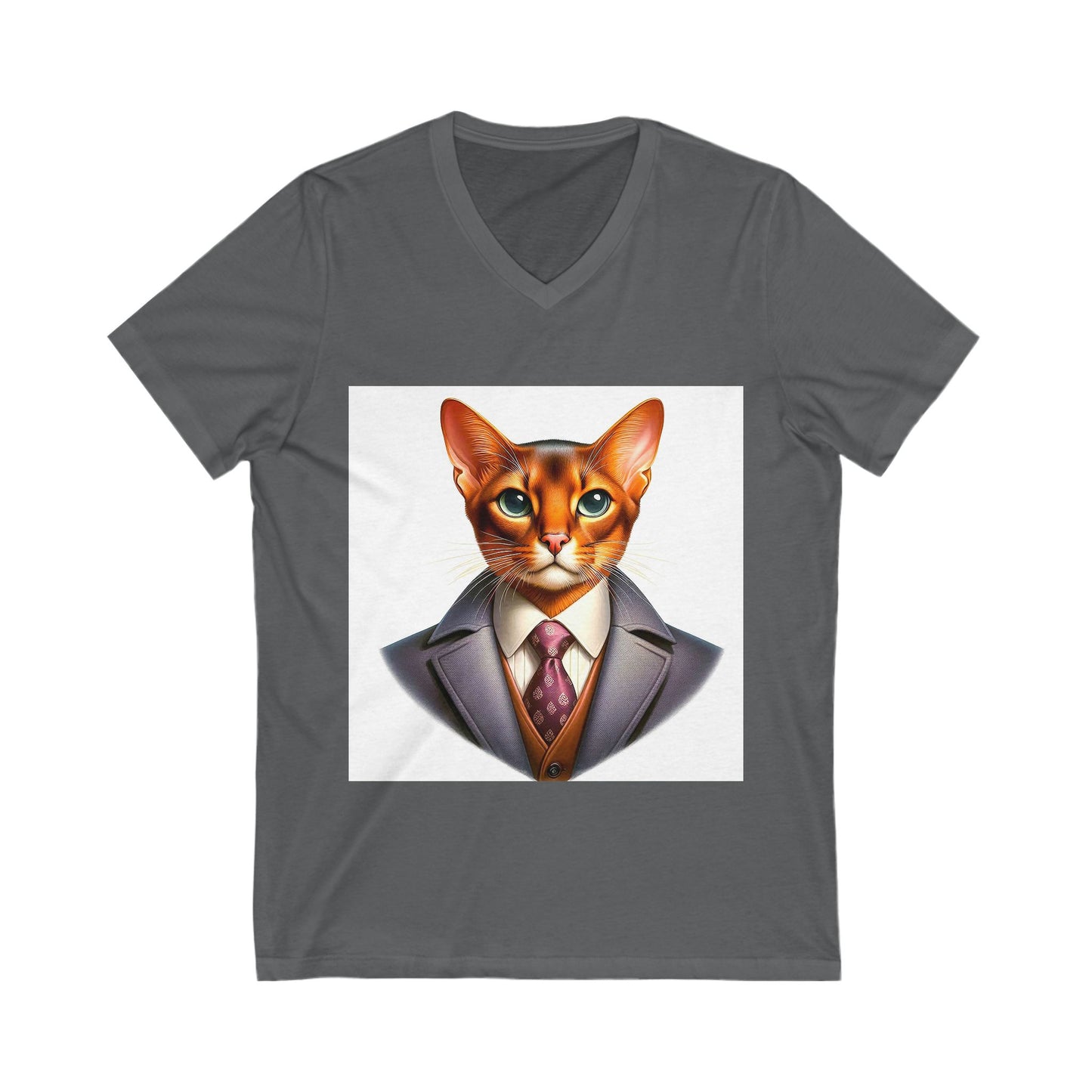 Abyssinian businessman Jersey Short Sleeve V-Neck Tee