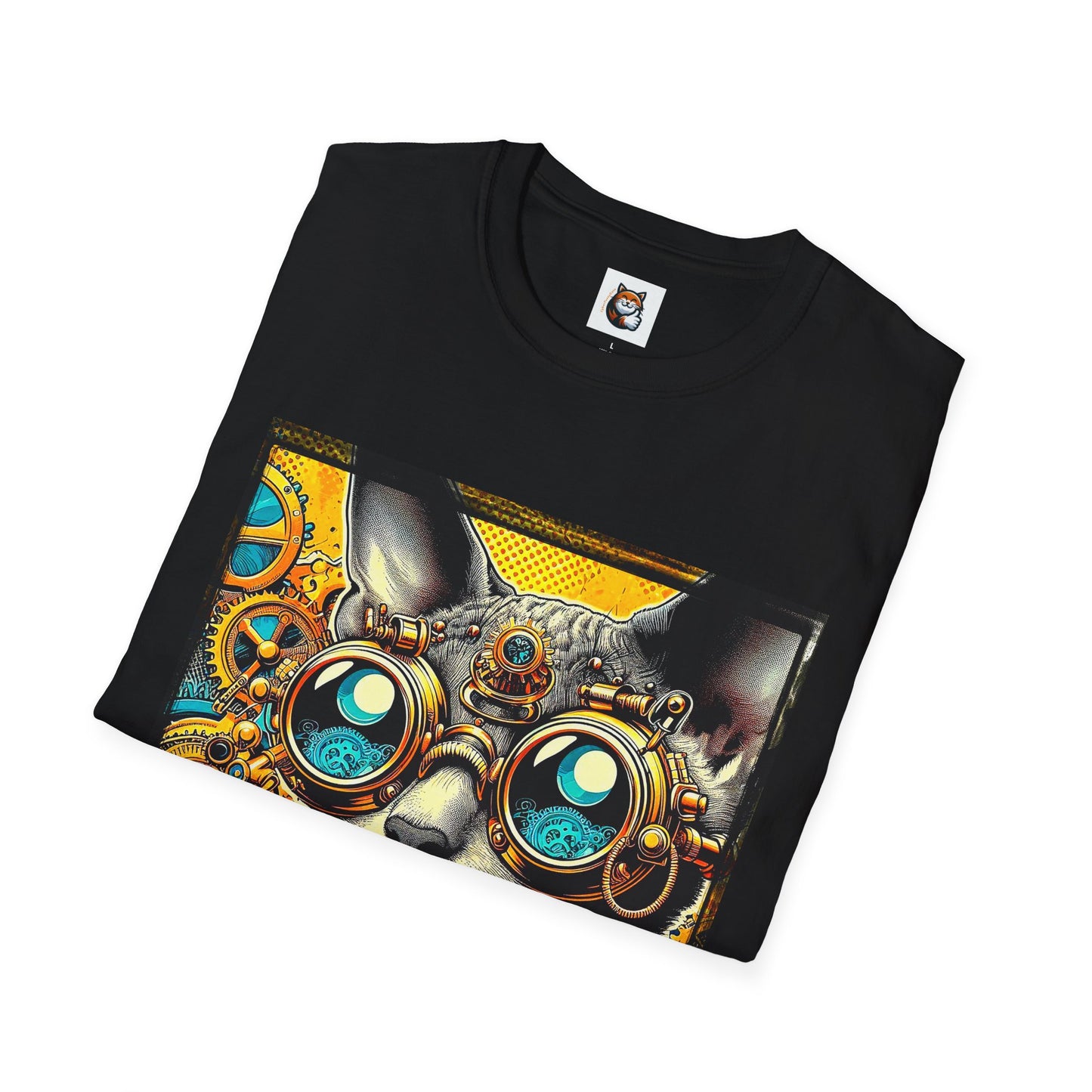 Cornish Rex Cat steam punk  T-Shirt