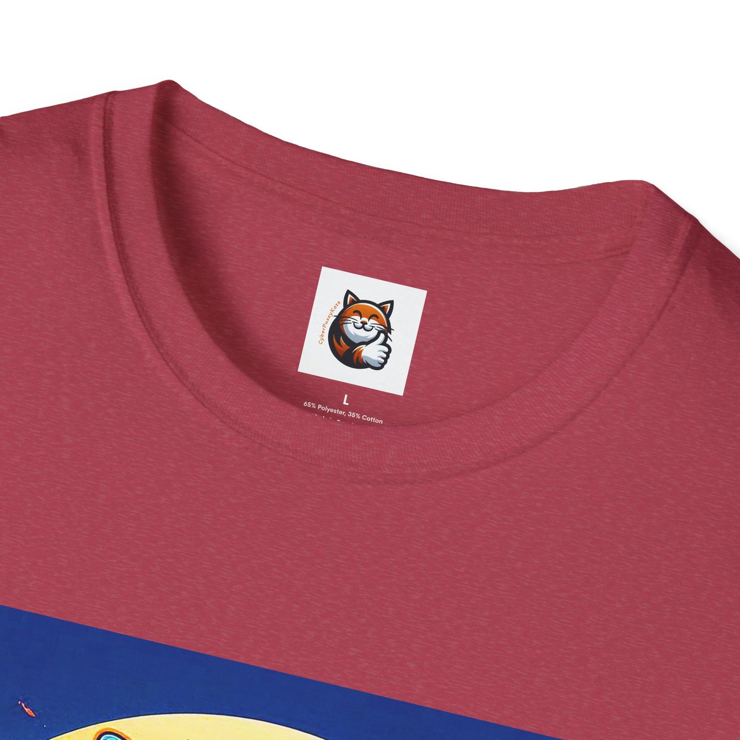 Russian Blue Cat Unisex Softstyle T-Shirt