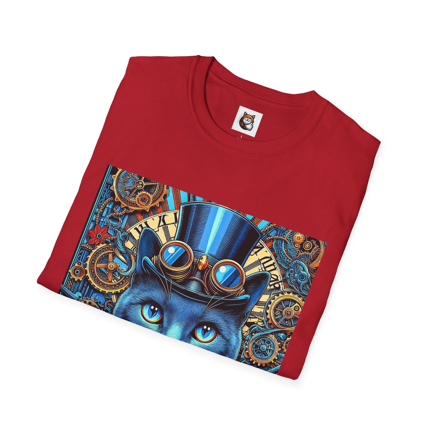 Russian Blue Cat Unisex Softstyle T-Shirt