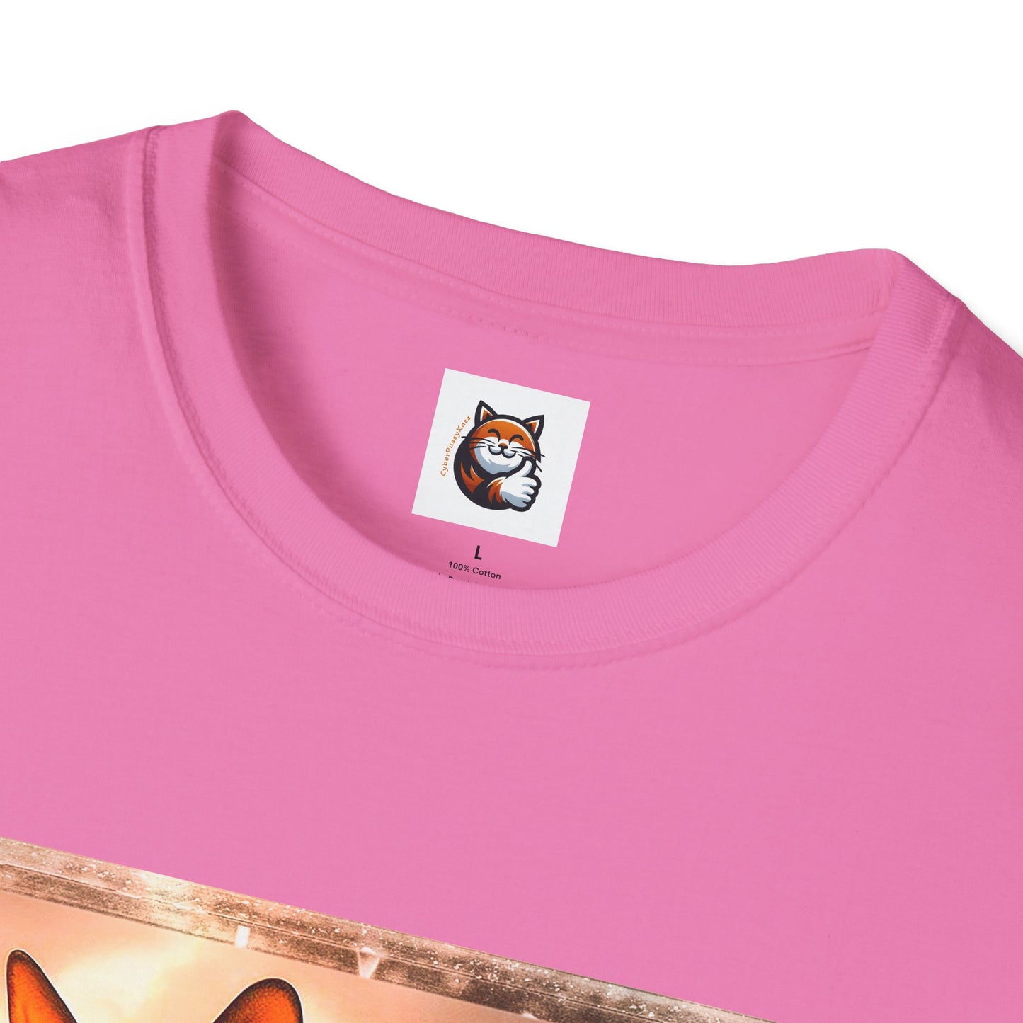 Wacky  Devon Rex Cat Unisex Softstyle T-Shirt