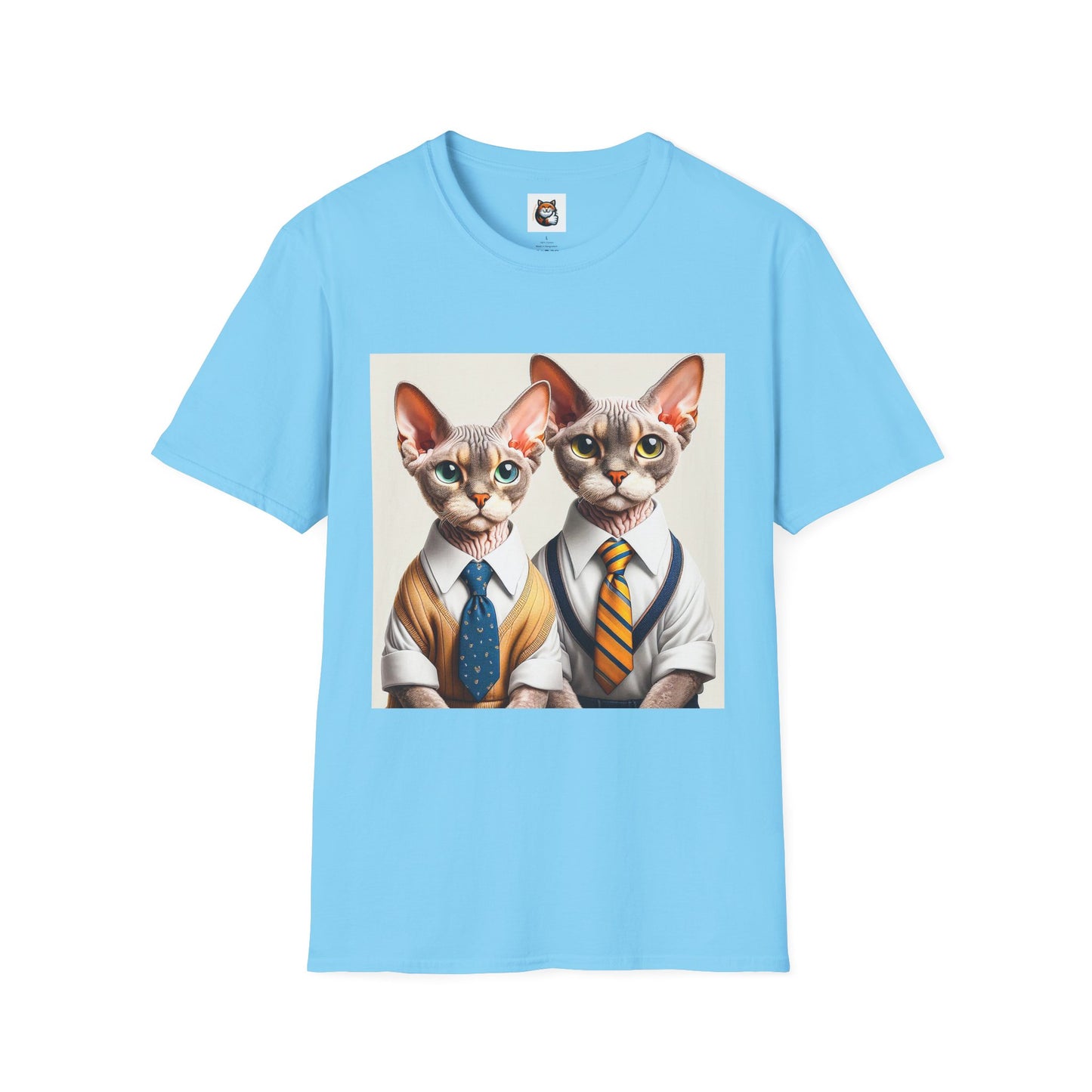 Devon Rex Cat suits Softstyle T-Shirt