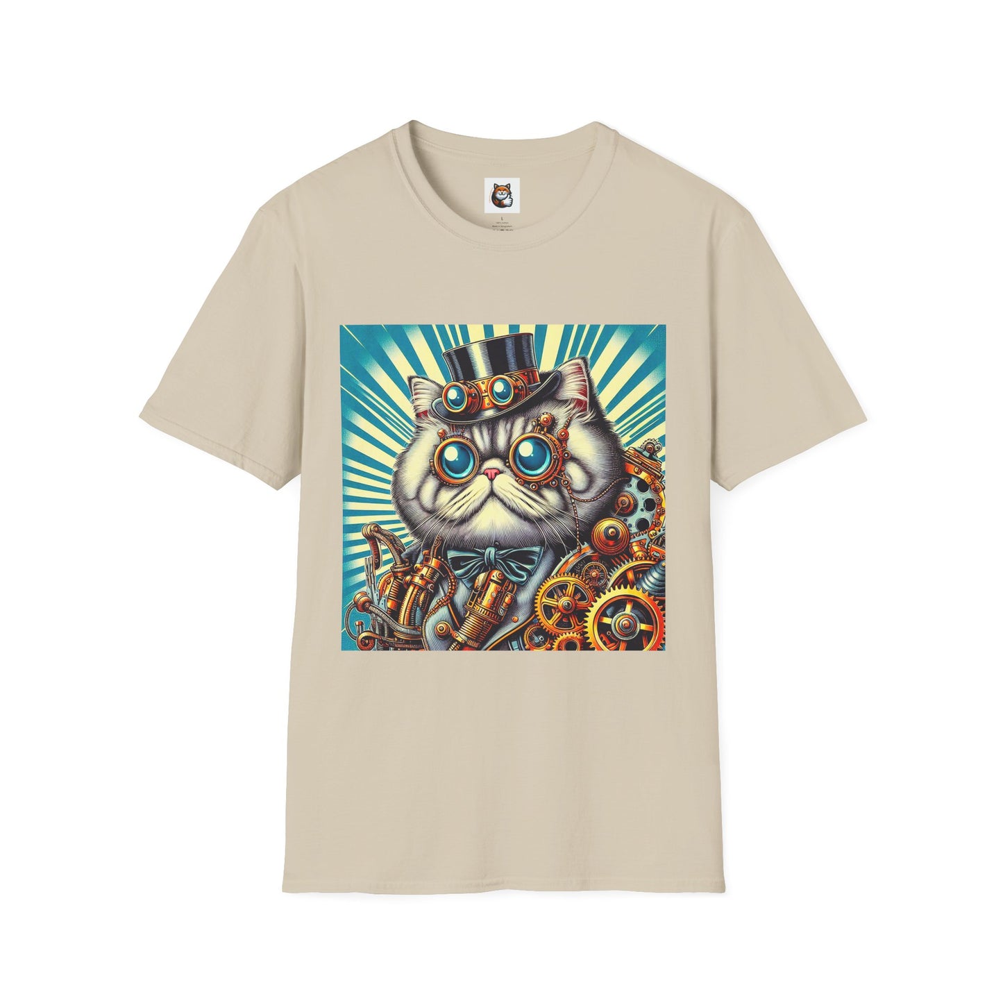 Selkirk Rex Cat T-Shirt steam punk