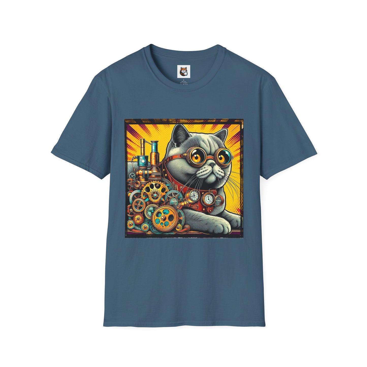 British Shorthair steam punk Softstyle T-Shirt
