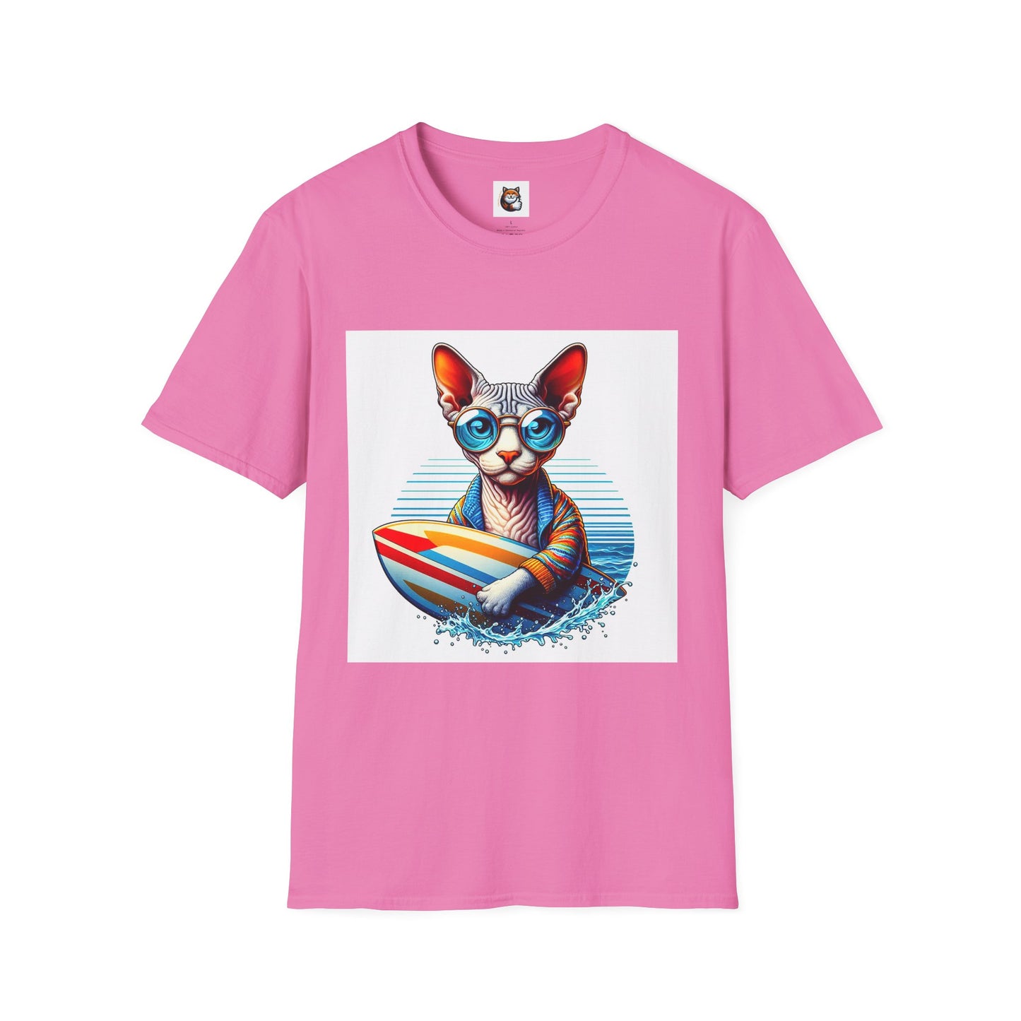 Devon Rex Cat Unisex Softstyle T-Shirt