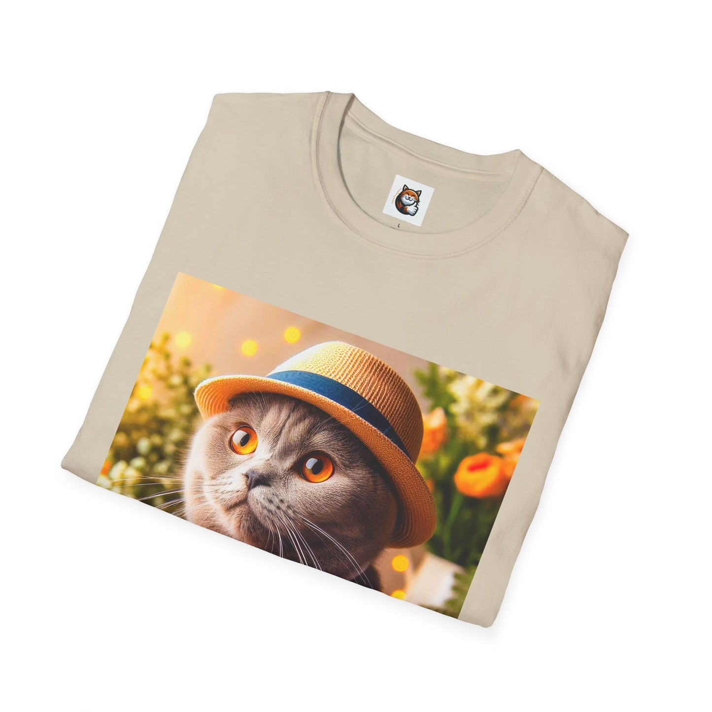 Scottish Fold Cat top hat T-Shirt