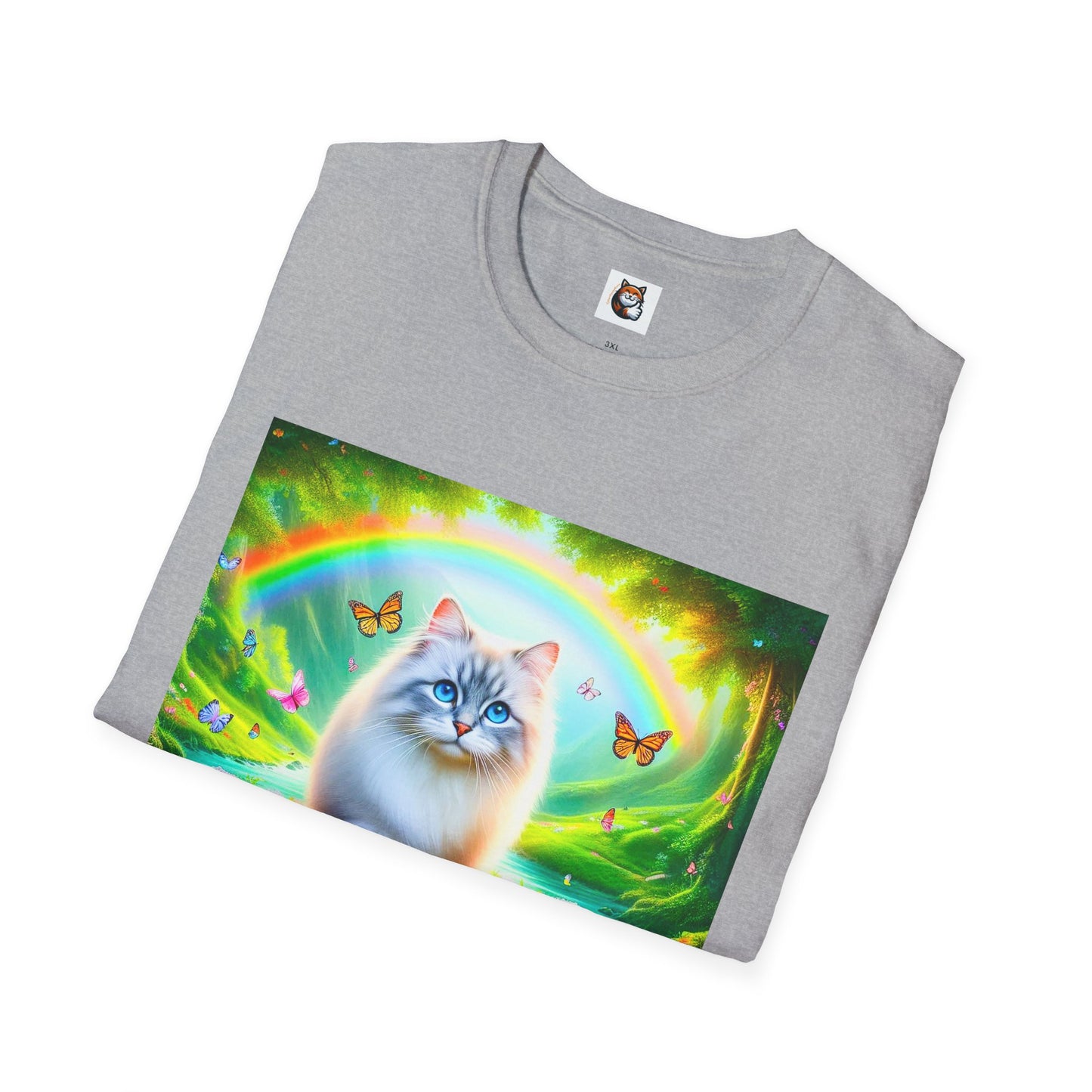 Siberian Cat pretty garden shirt