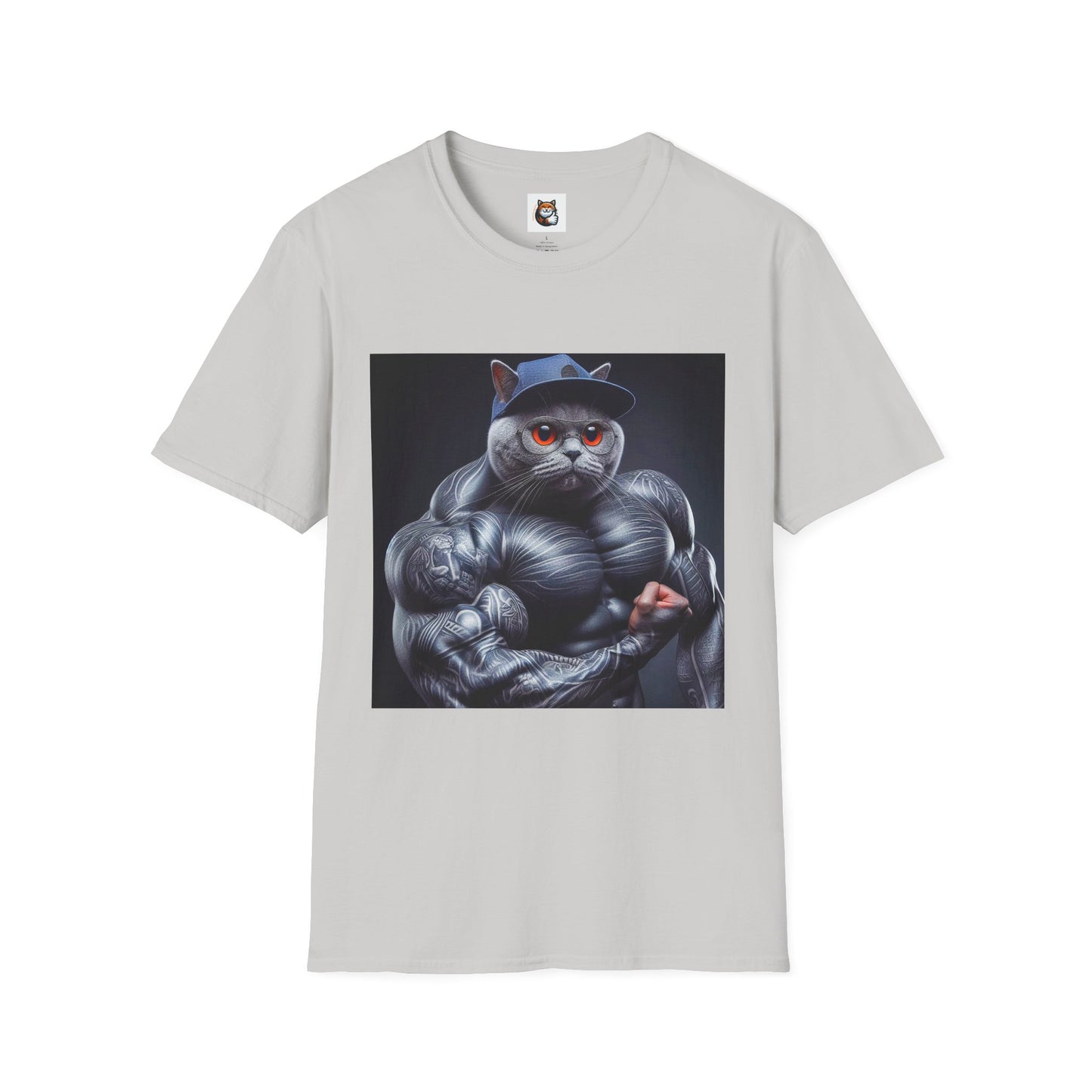 Russian Blue Cat arm day  T-Shirt