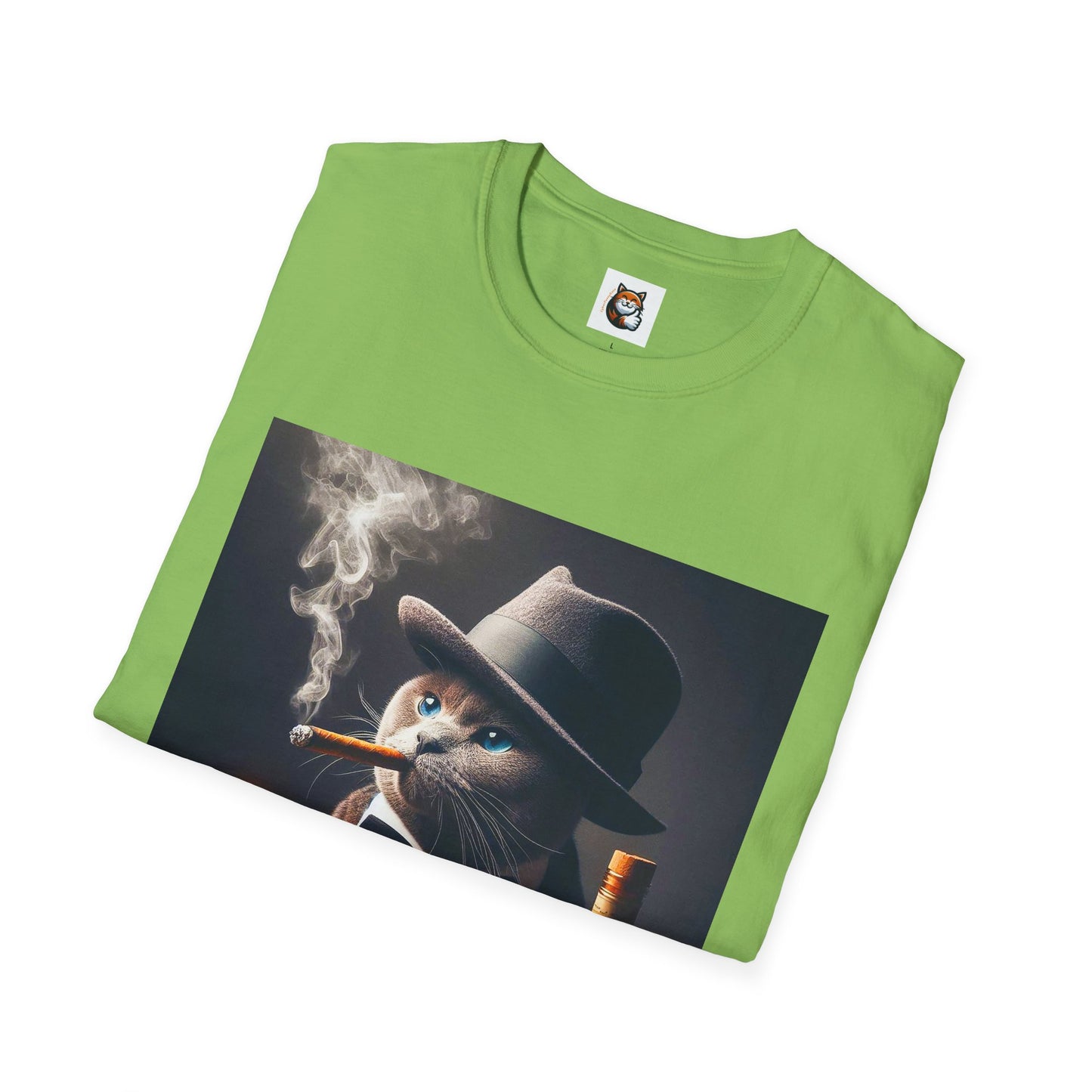 Russian Blue Cat Unisex Softstyle T-Shirt