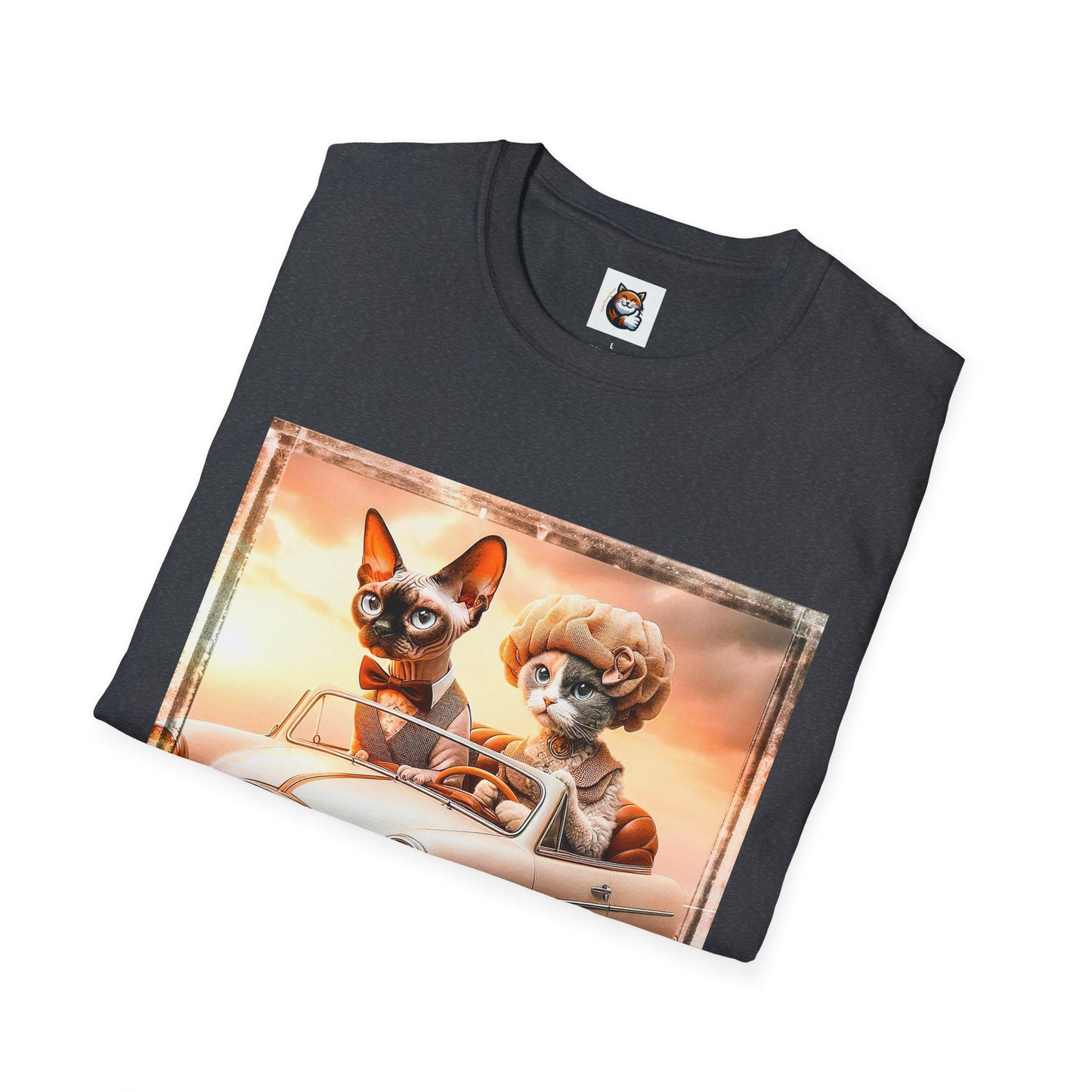 Wacky  Devon Rex Cat Unisex Softstyle T-Shirt