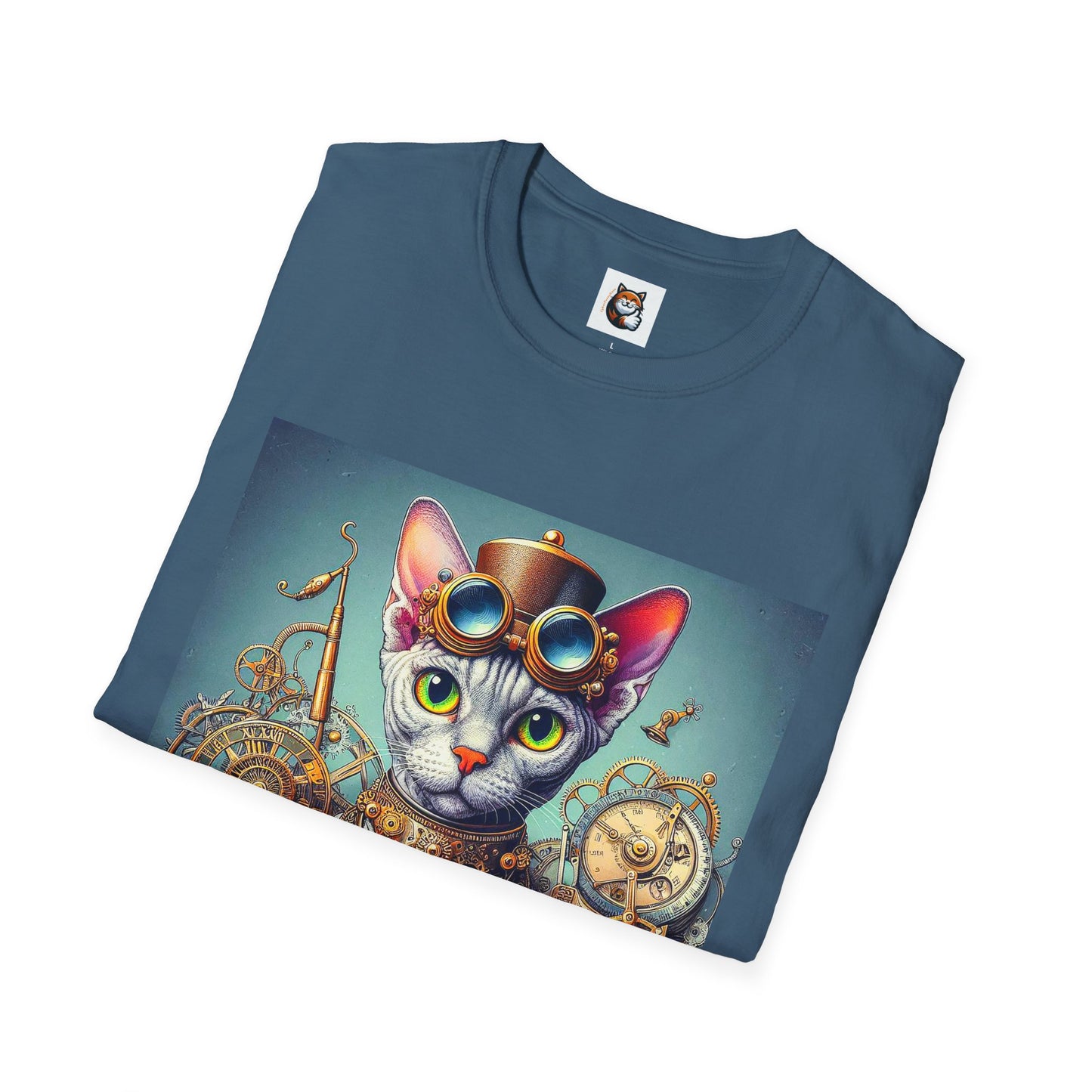 Devon Rex Cat Unisex Softstyle T-Shirt