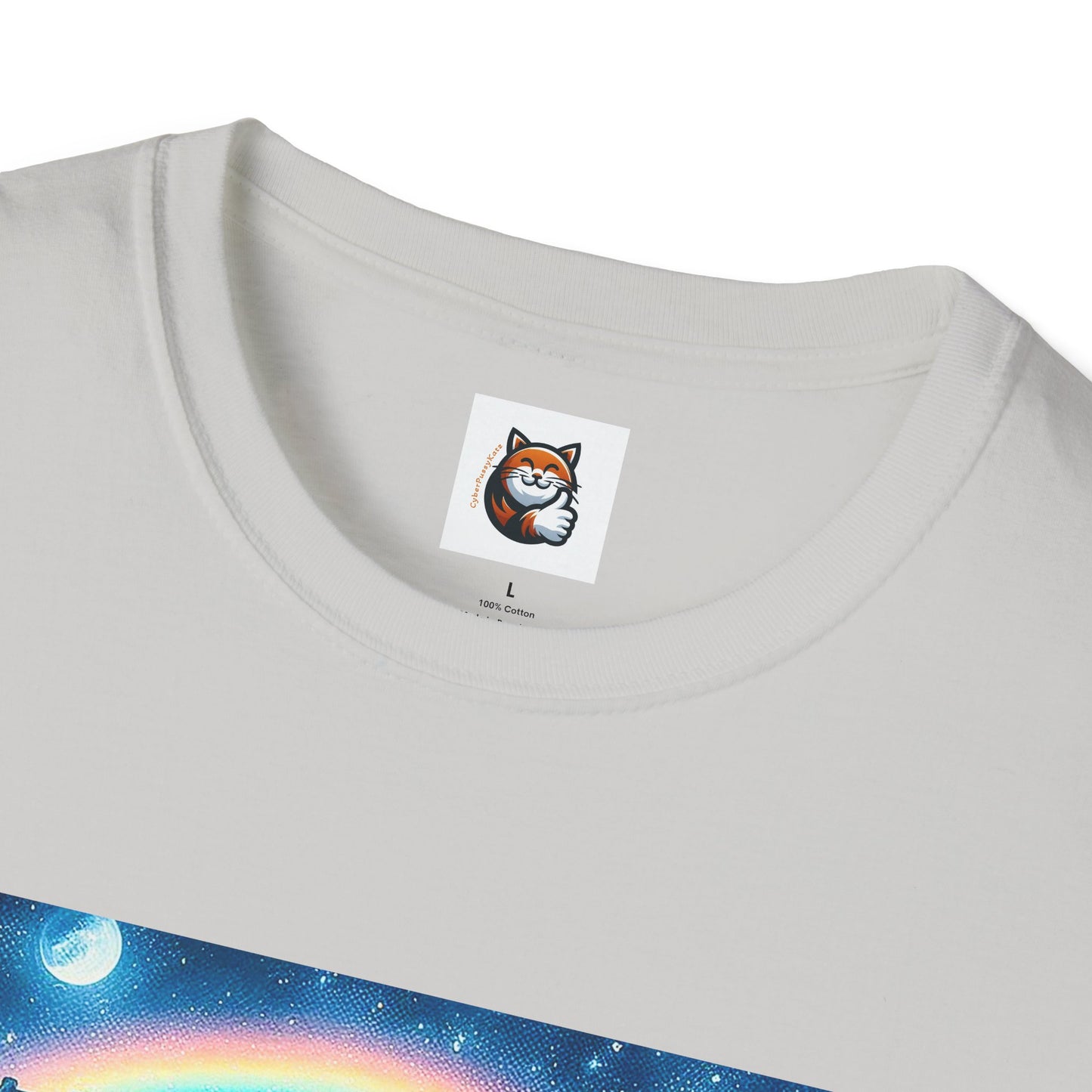 Russian Blue Cat Unisex Softstyle T-Shirt