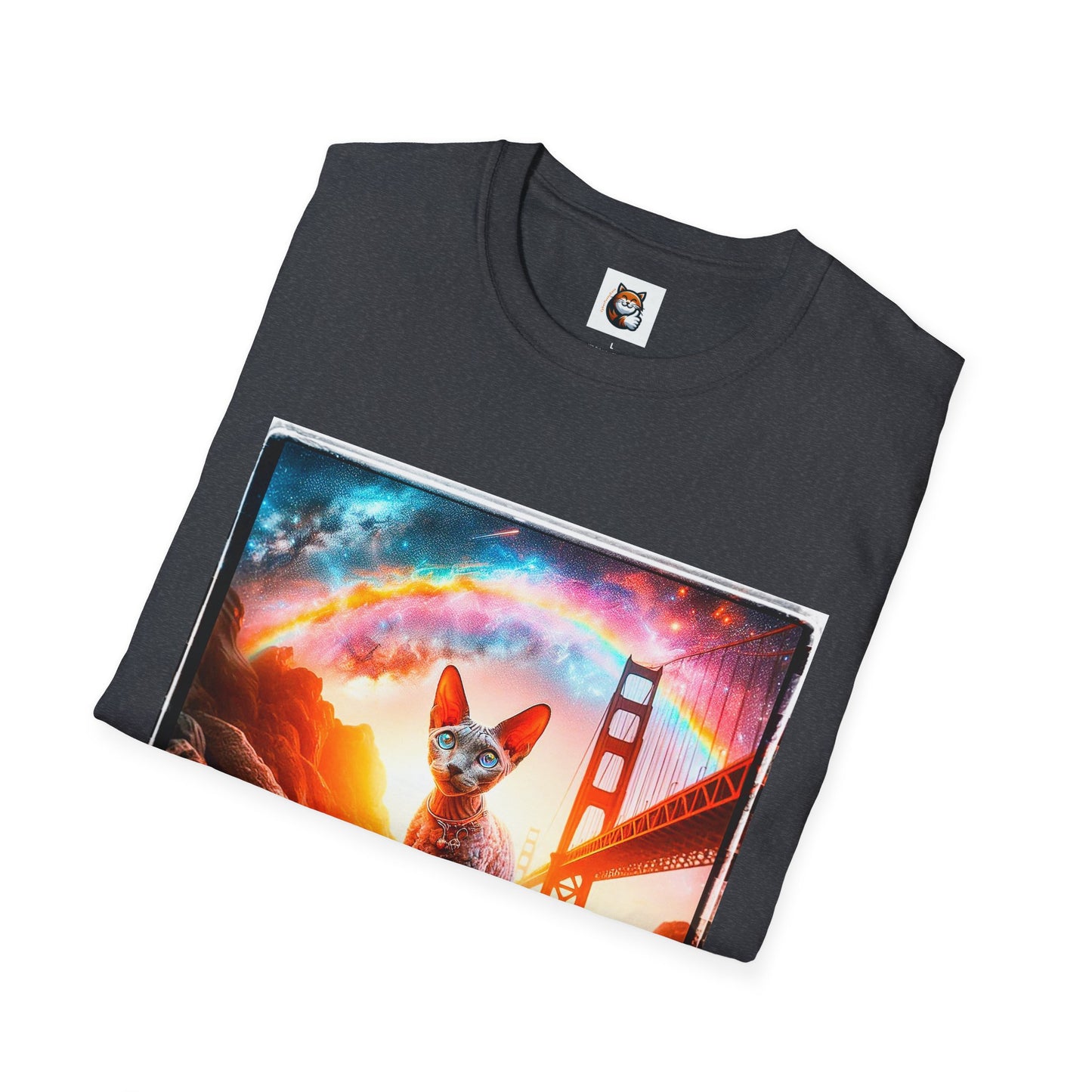 Cornish Rex Cat rainbow sunset T-Shirt