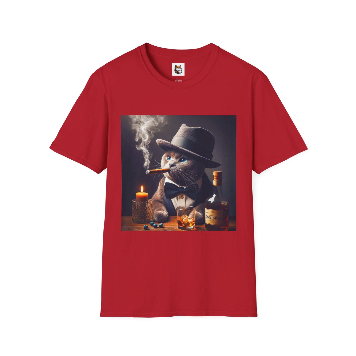 Russian Blue Cat Unisex Softstyle T-Shirt