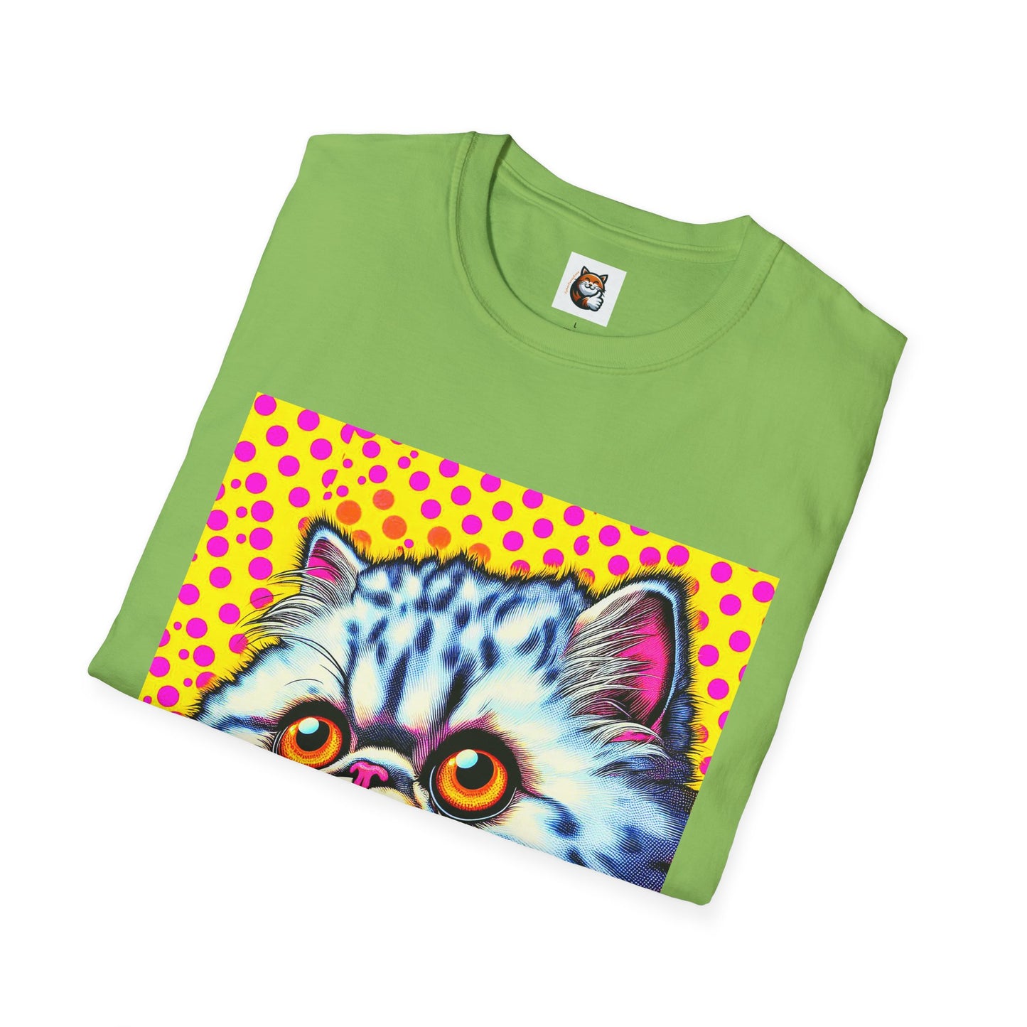 Selkirk Rex Cat T-Shirt comic book cutie