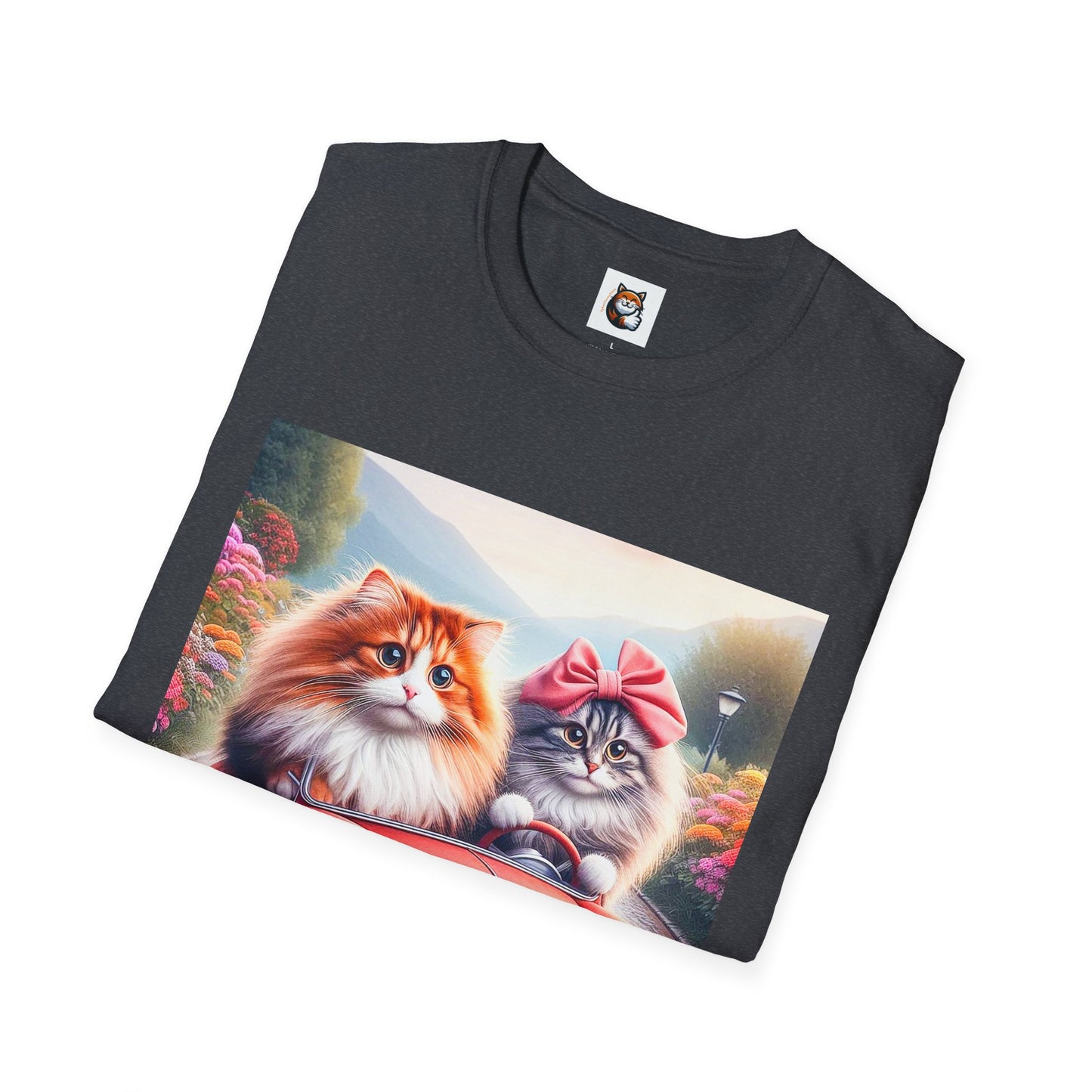 Wacky Norwegian Forest Cat Unisex Softstyle T-Shirt