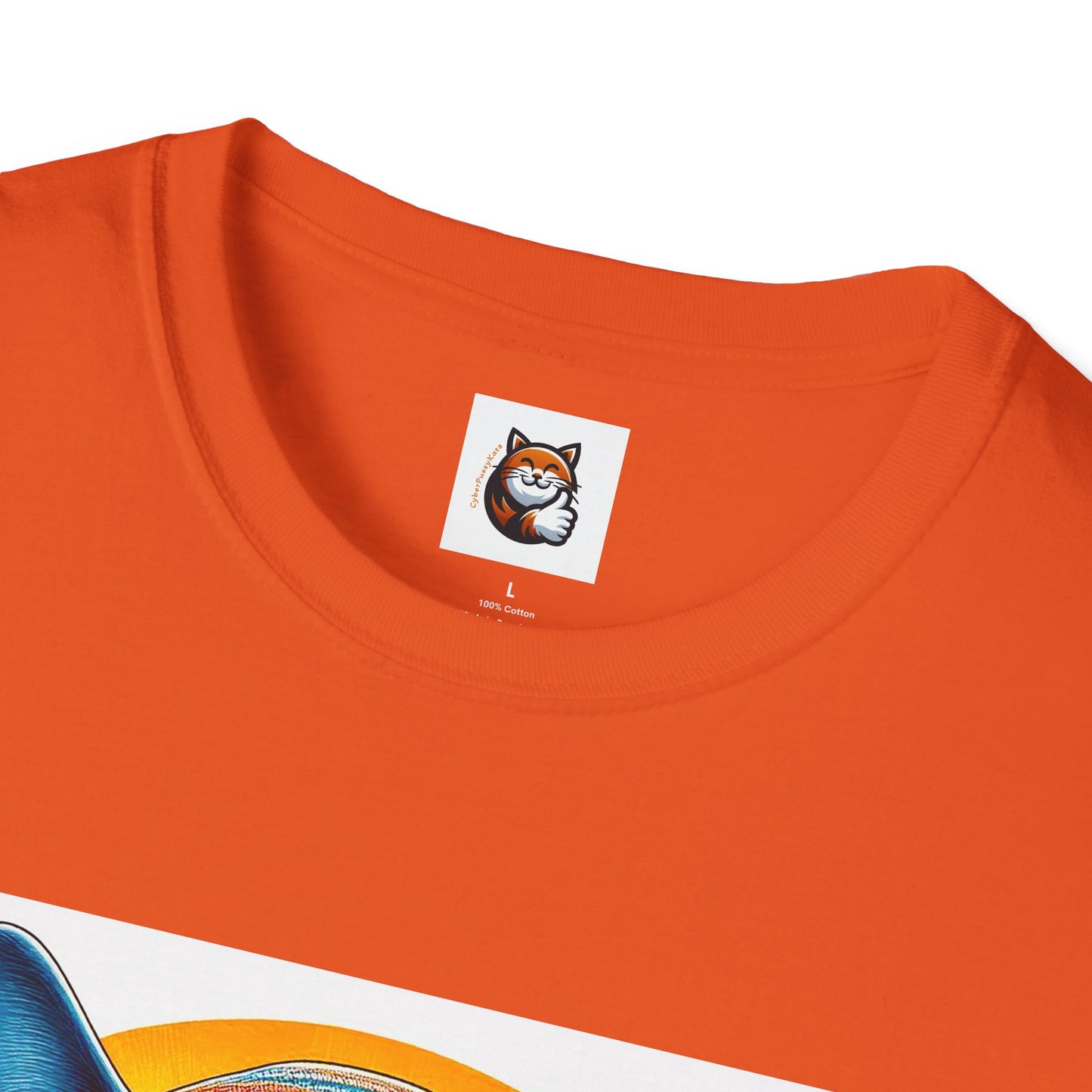 Russian Blue Cat Unisex Softstyle T-Shirt