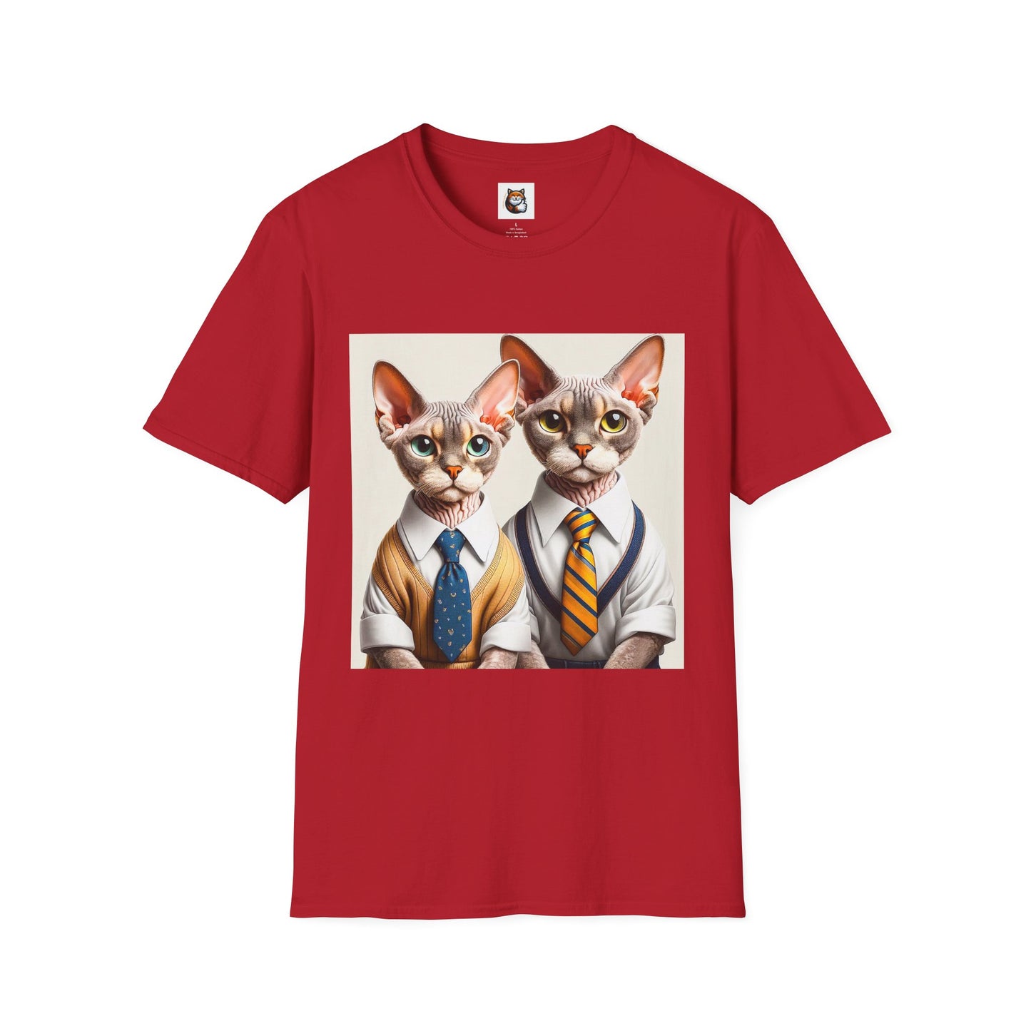 Devon Rex Cat suits Softstyle T-Shirt