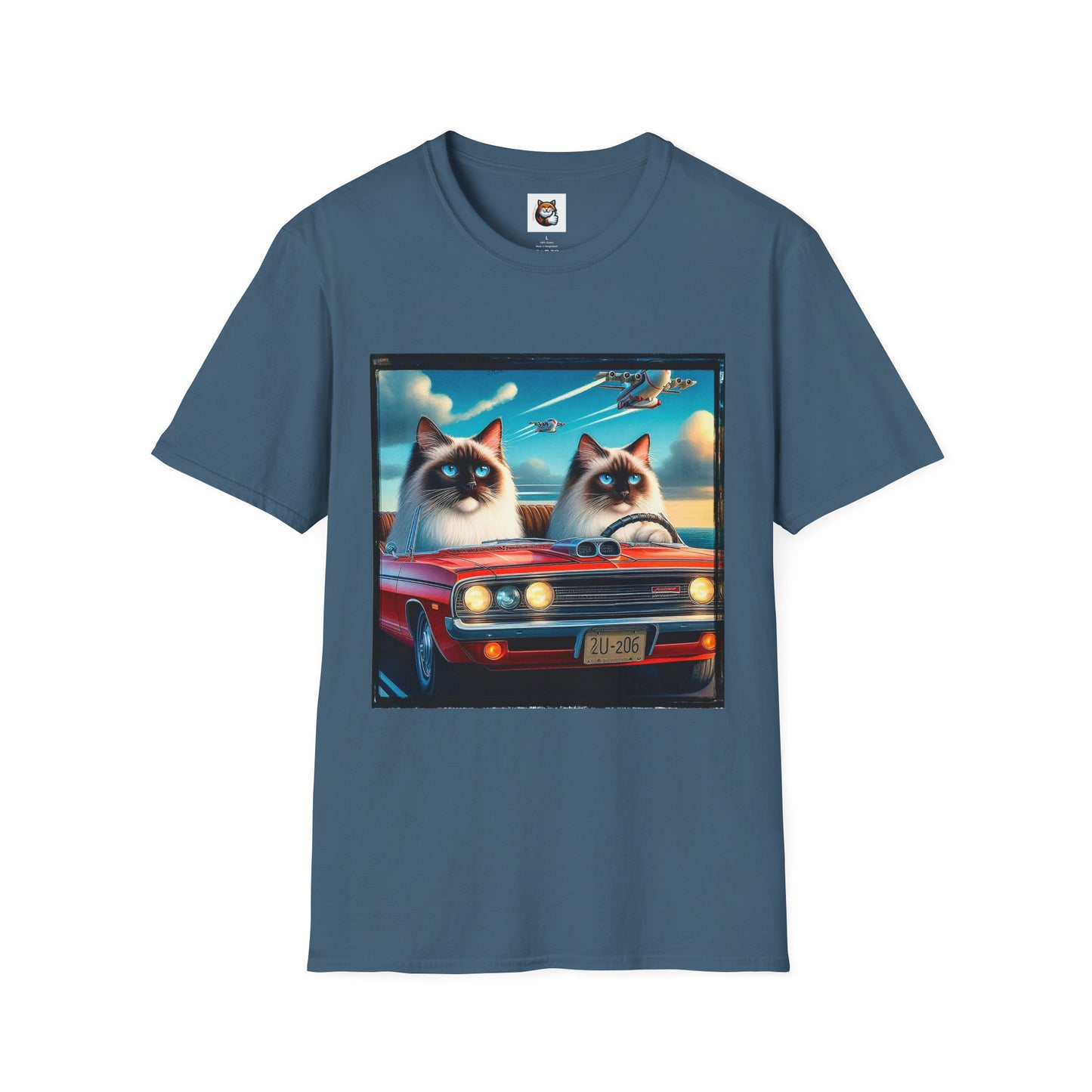 Wacky Birman night driving Softstyle T-Shirt