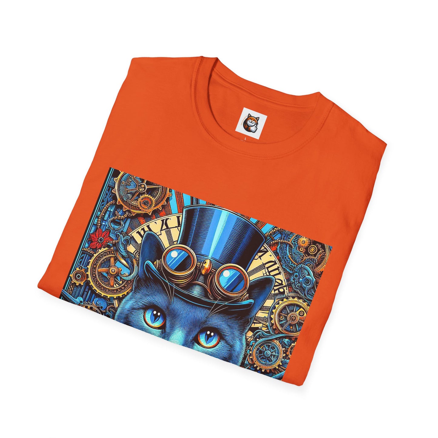 Russian Blue Cat Unisex Softstyle T-Shirt