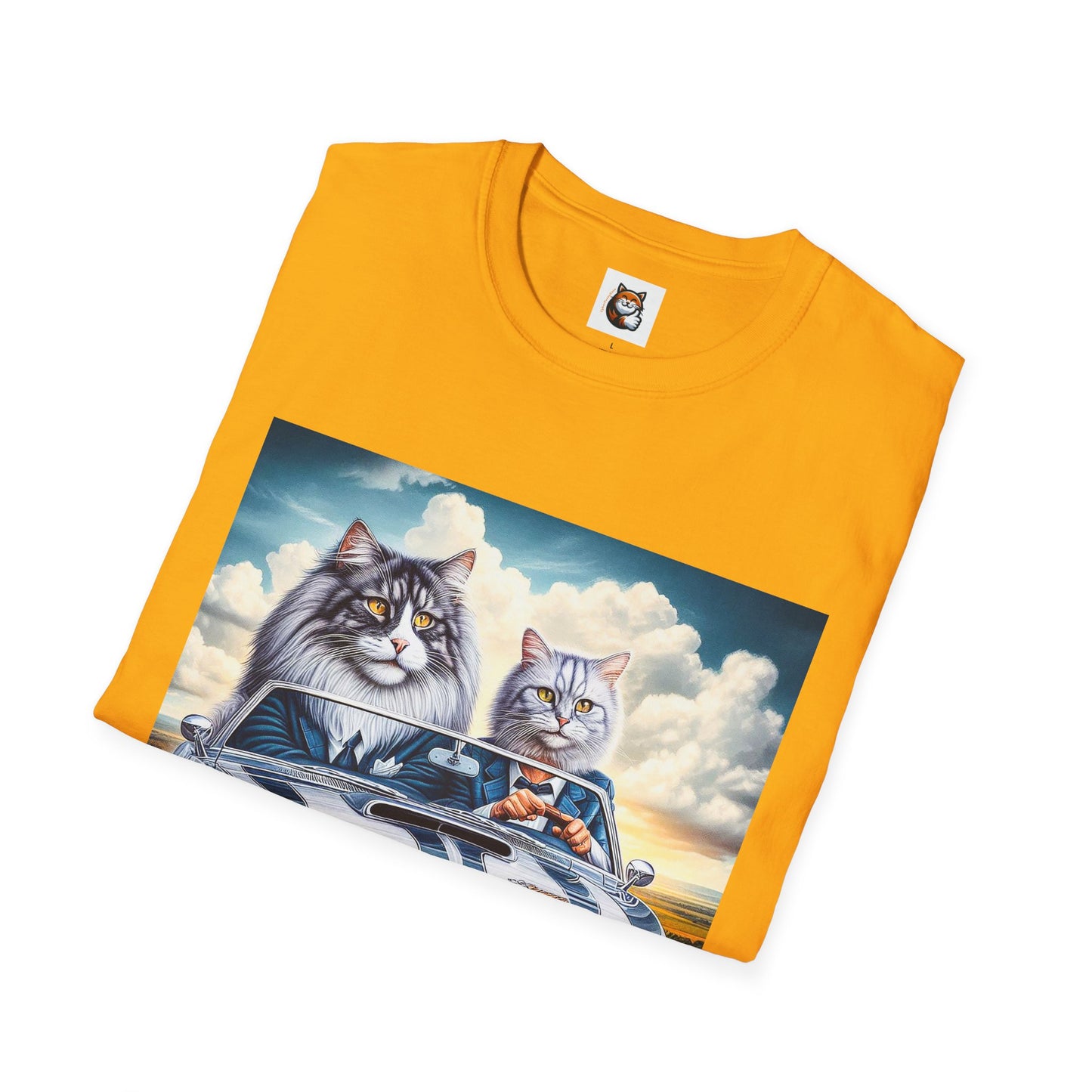 Wacky Norwegian Forest Cat Unisex Softstyle T-Shirt