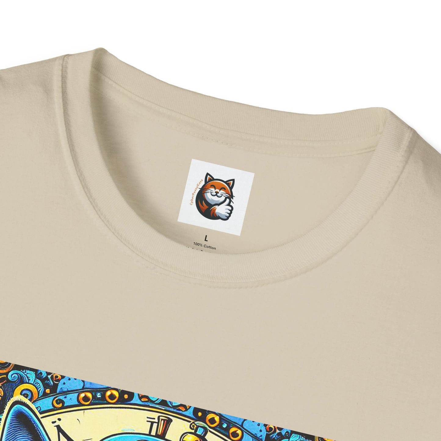 Russian Blue Cat steam punk T-Shirt
