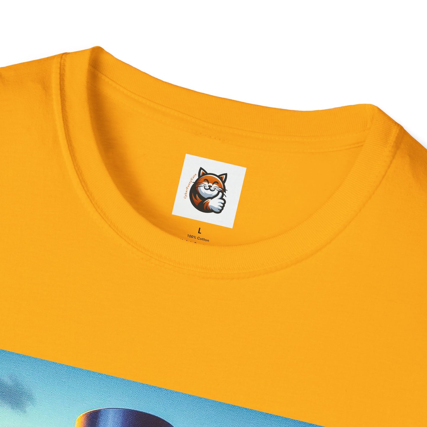 Russian Blue Cat driving couple  T-Shirt
