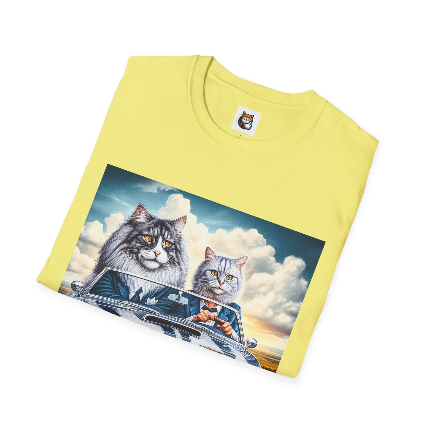 Wacky Norwegian Forest Cat Unisex Softstyle T-Shirt