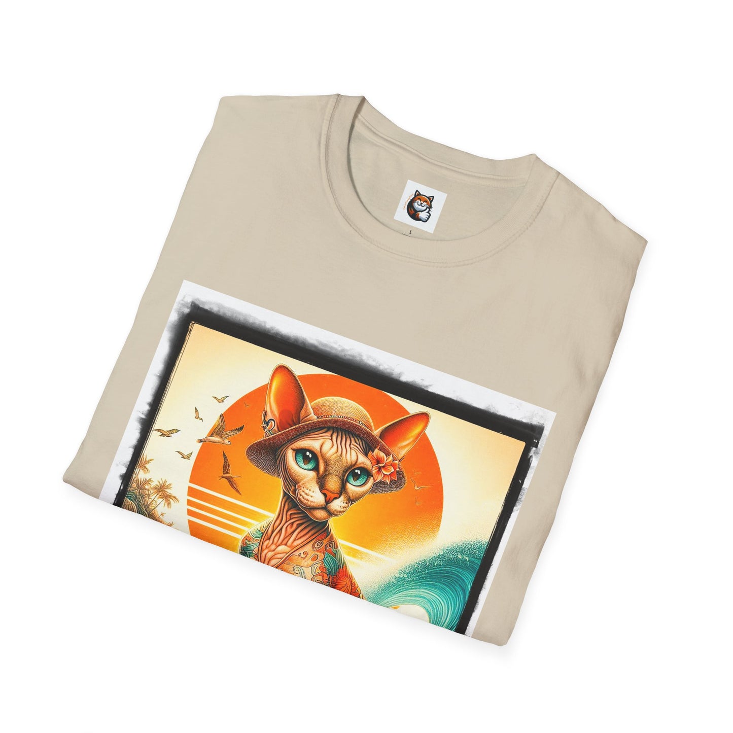 Devon Rex Cat Unisex Softstyle T-Shirt