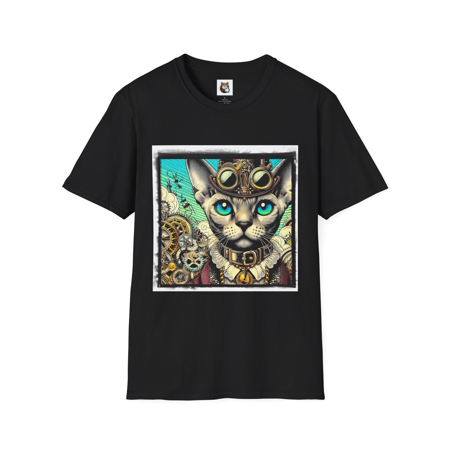 Devon Rex Cat Unisex Softstyle T-Shirt