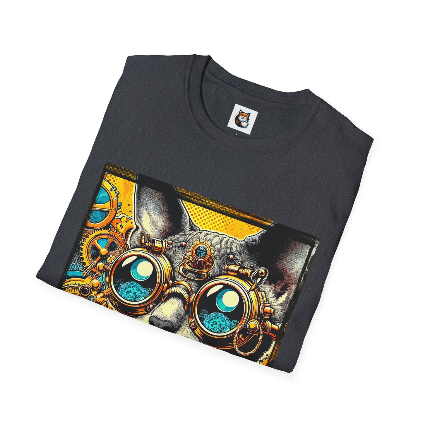 Cornish Rex Cat steam punk  T-Shirt