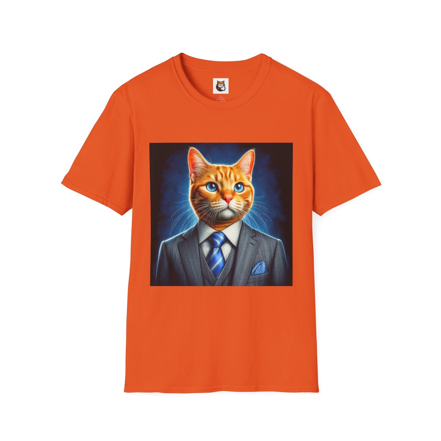 Domestic Cat Unisex suit and tie T-Shirt