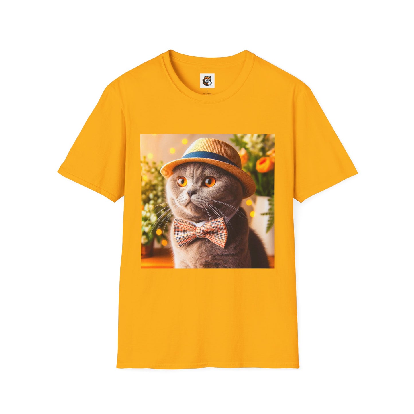 Scottish Fold Cat top hat T-Shirt