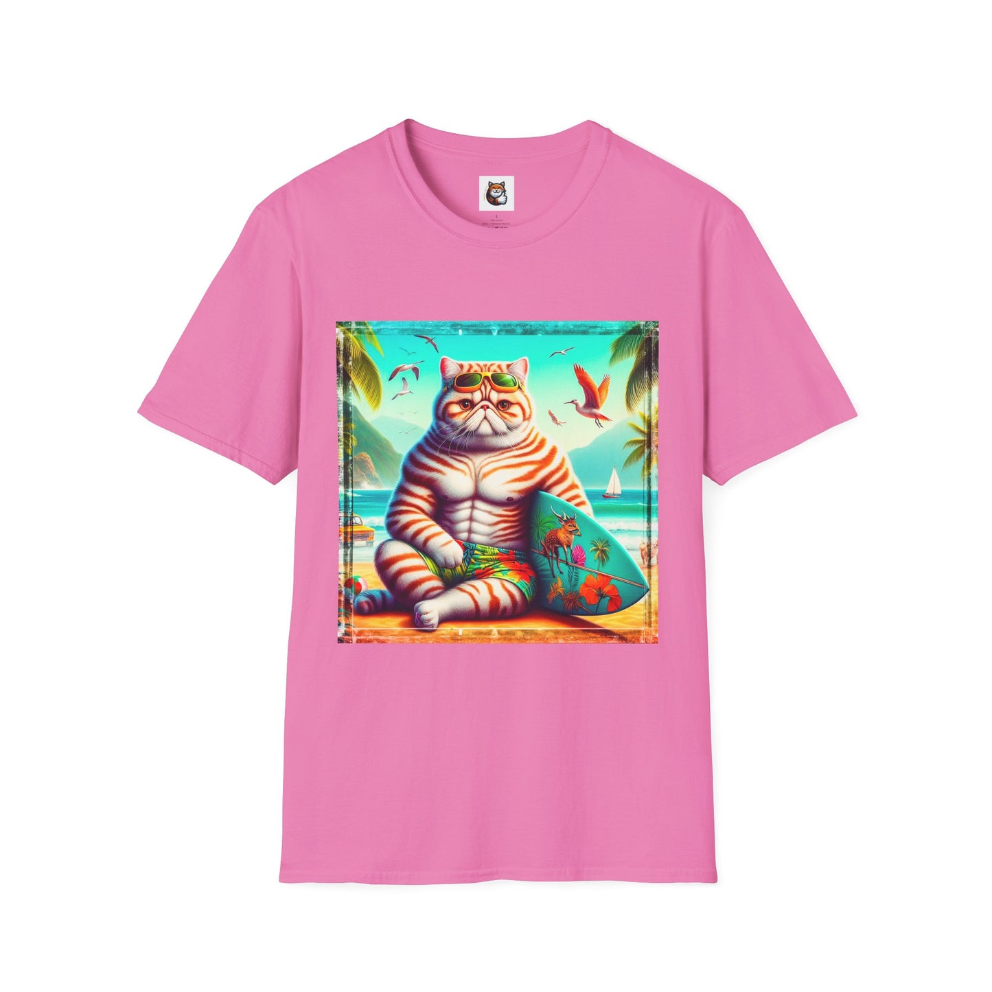 Exotic Shorthair Cat Unisex Softstyle T-Shirt