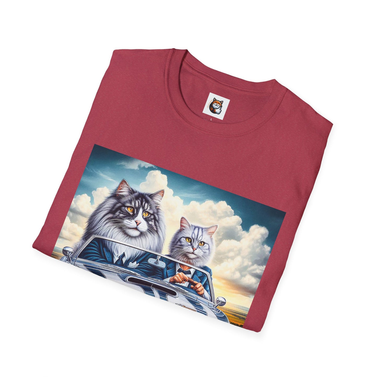 Wacky Norwegian Forest Cat Unisex Softstyle T-Shirt