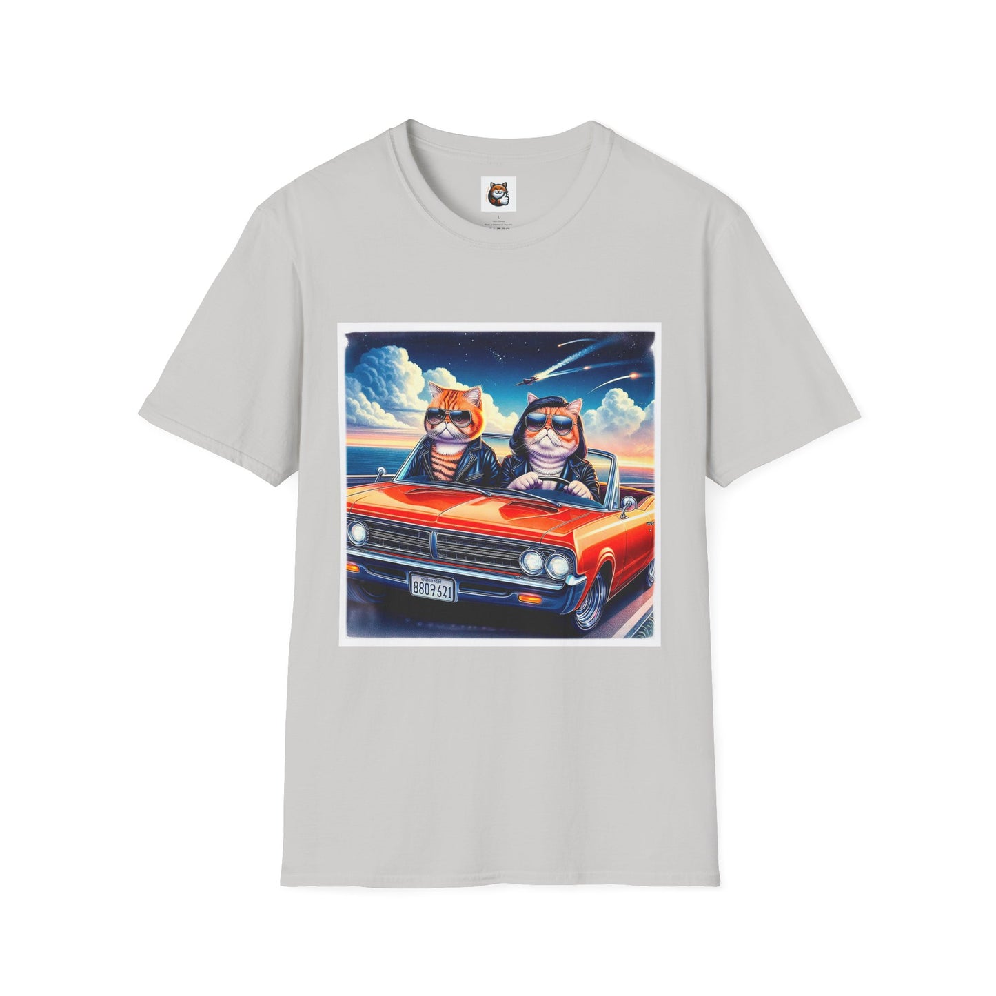 Wacky Exotic Shorthair Cat Unisex Softstyle T-Shirt