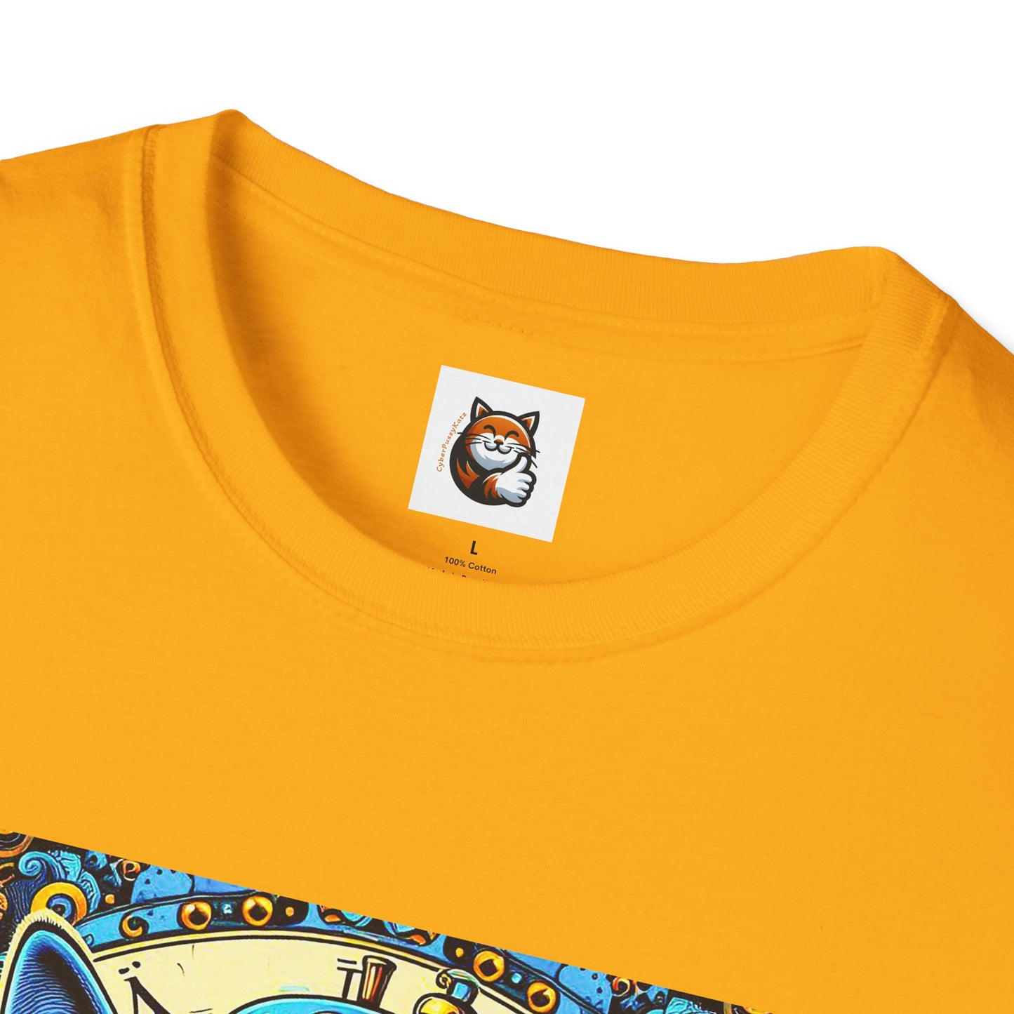 Russian Blue Cat steam punk T-Shirt