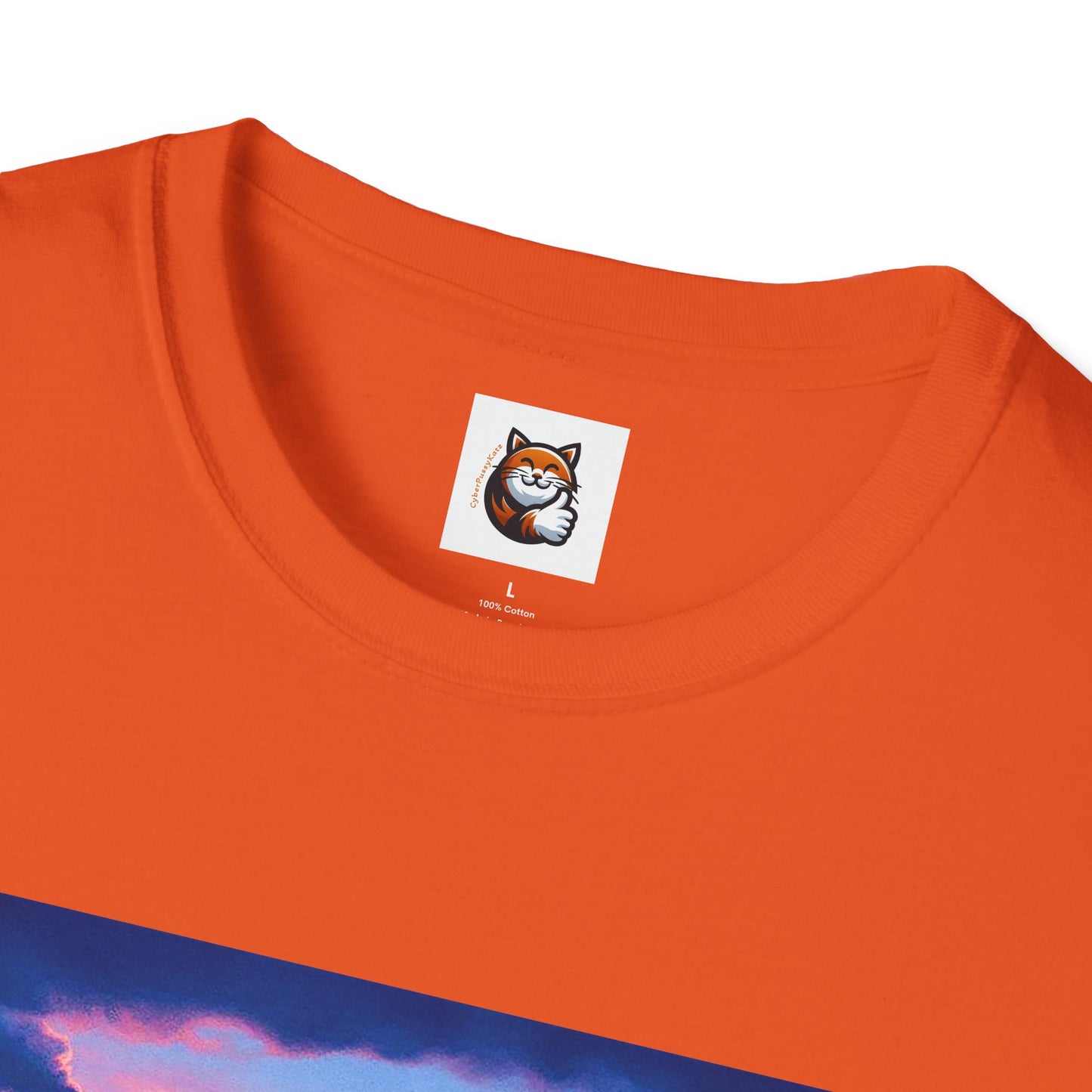 Russian Blue Cat pretty sunset T-Shirt