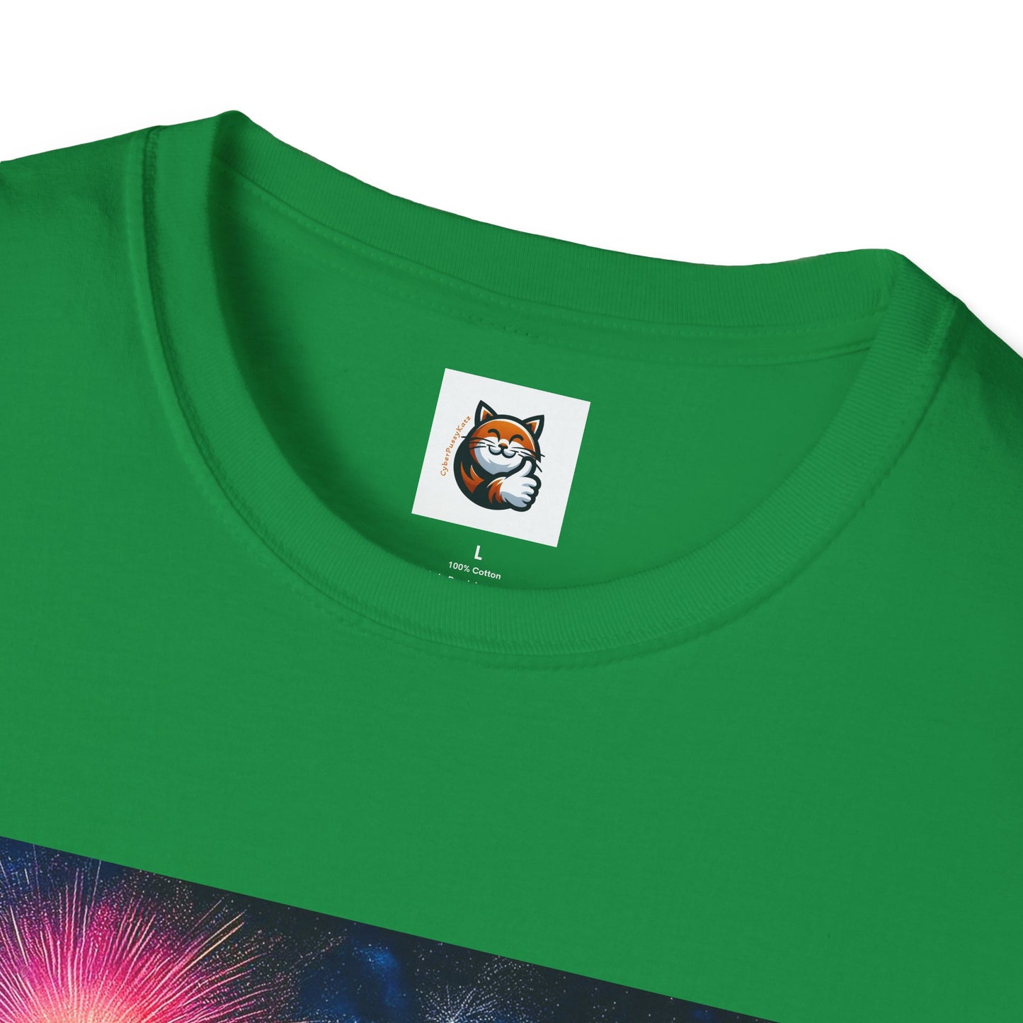 Wacky Domestic Cat Unisex Softstyle T-Shirt