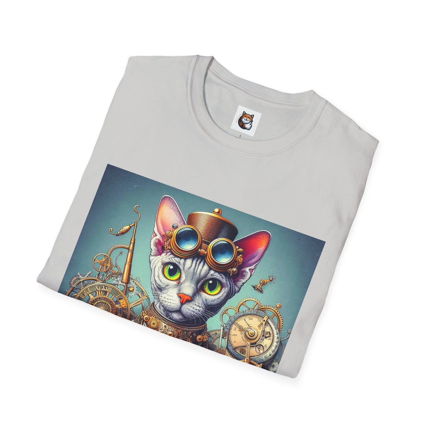 Devon Rex Cat Unisex Softstyle T-Shirt