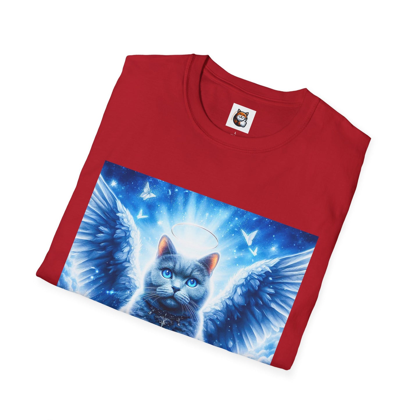 Russian Blue Cat Unisex Softstyle T-Shirt
