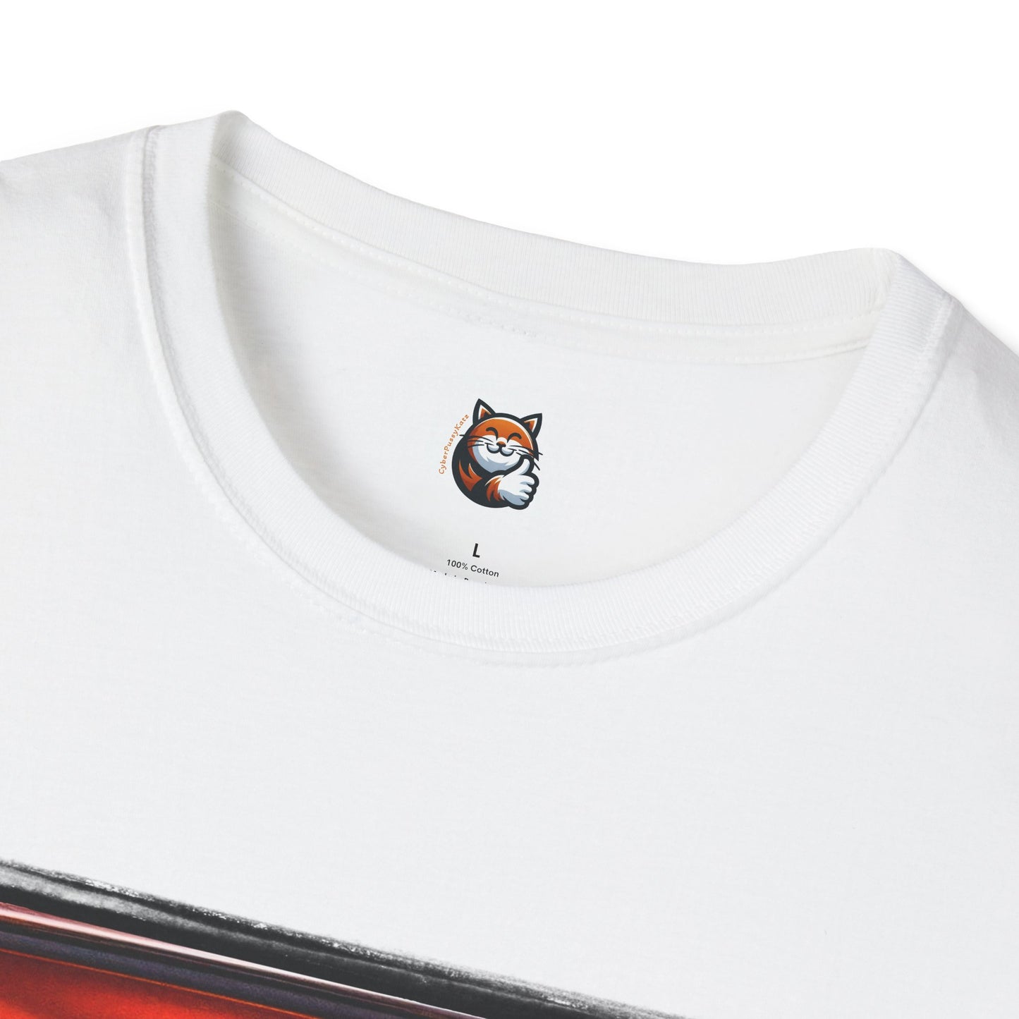 Wacky  Devon Rex couple driving  Unisex Softstyle T-Shirt