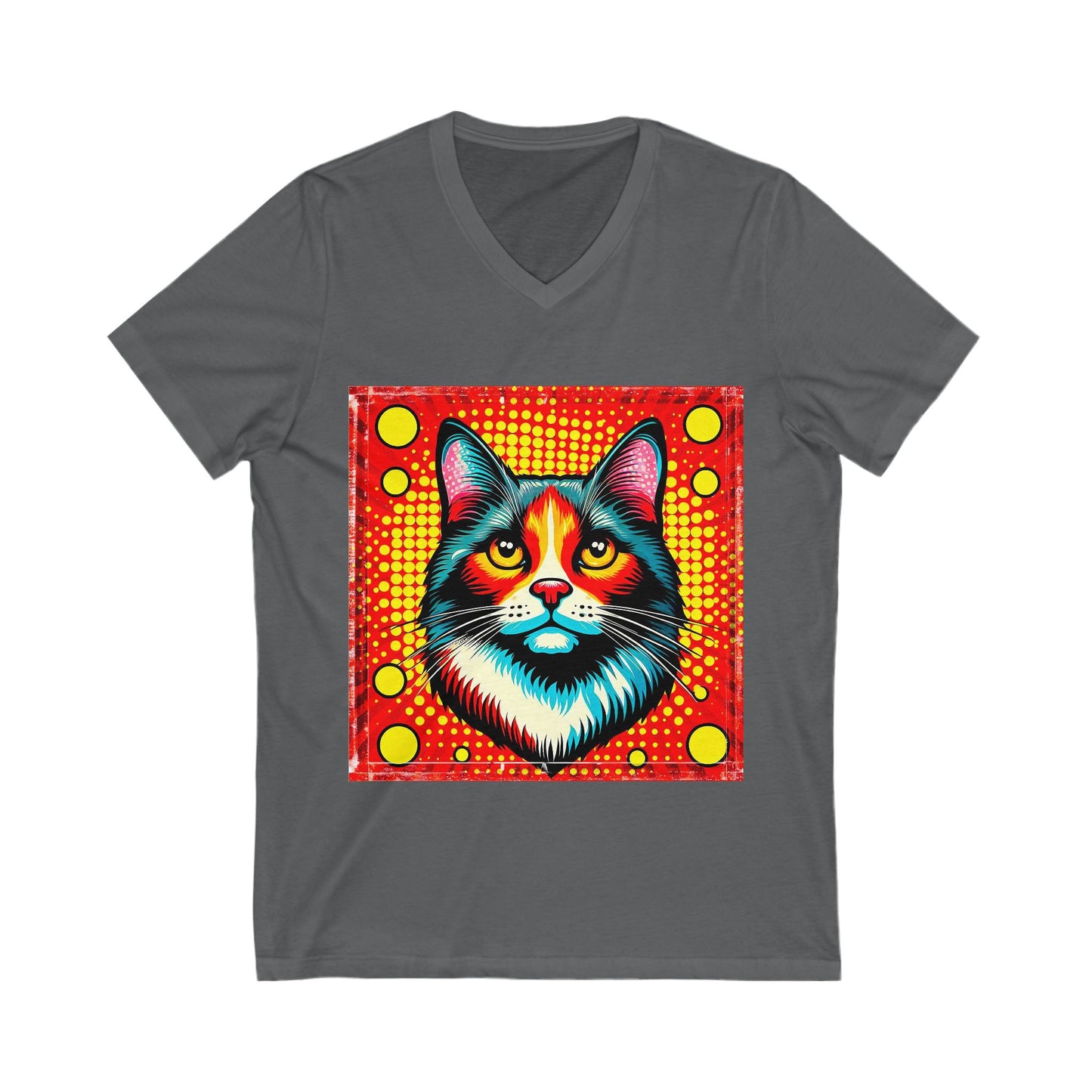 Domestic Cat pretty colors  V-Neck Tee
