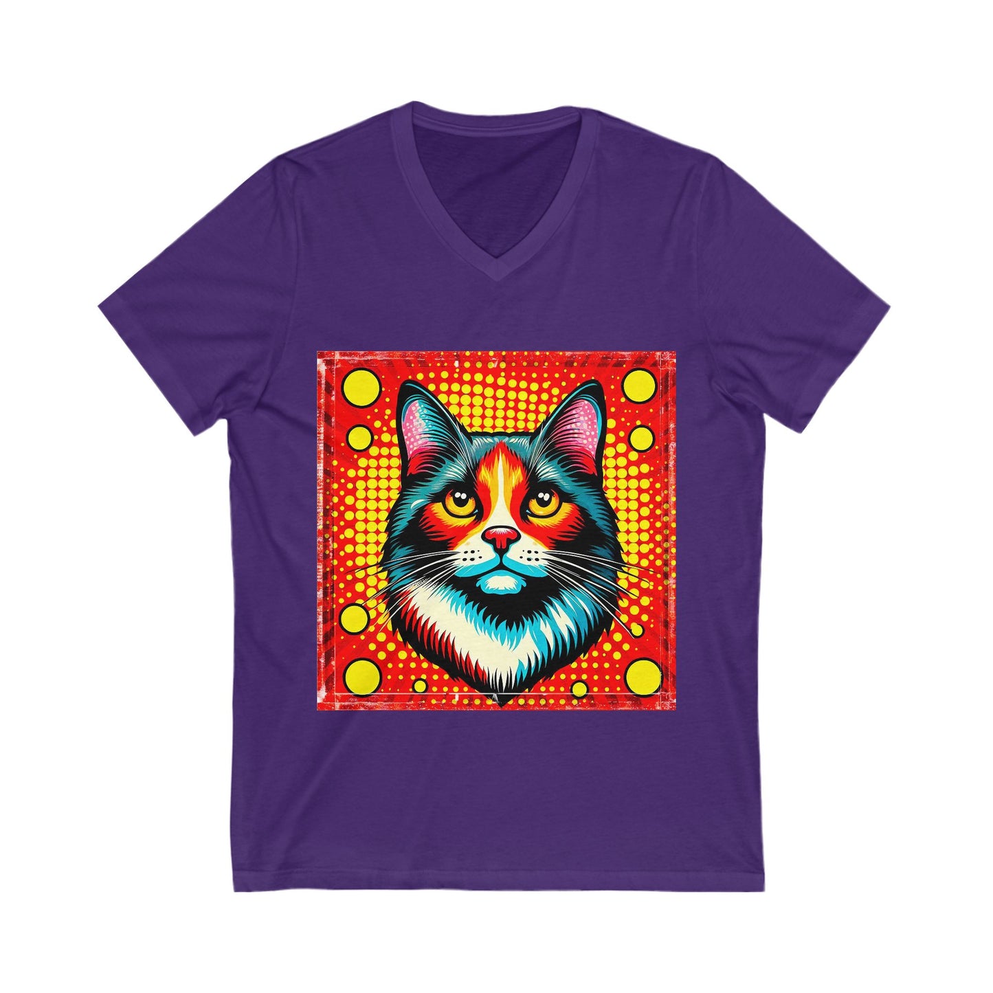 Domestic Cat pretty colors  V-Neck Tee