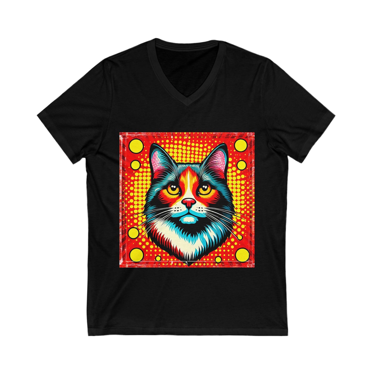 Domestic Cat pretty colors  V-Neck Tee