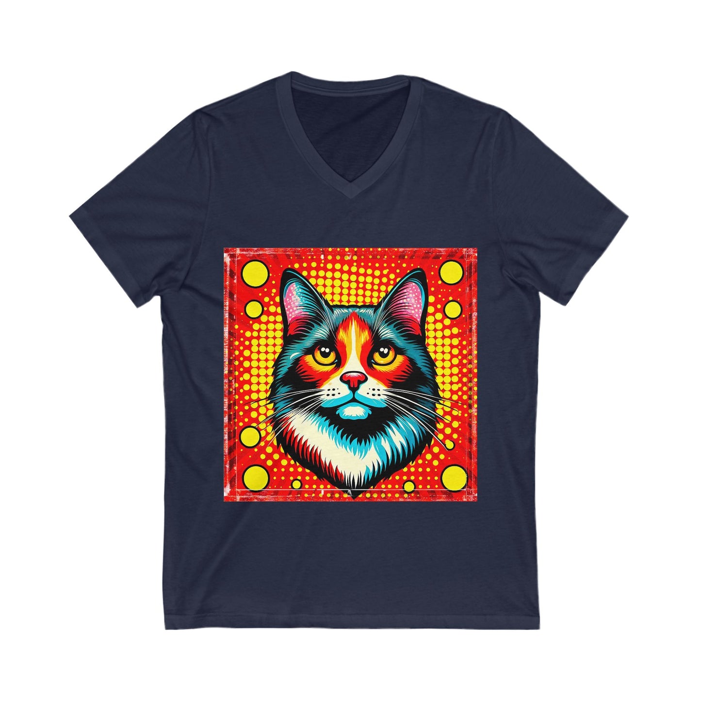 Domestic Cat pretty colors  V-Neck Tee