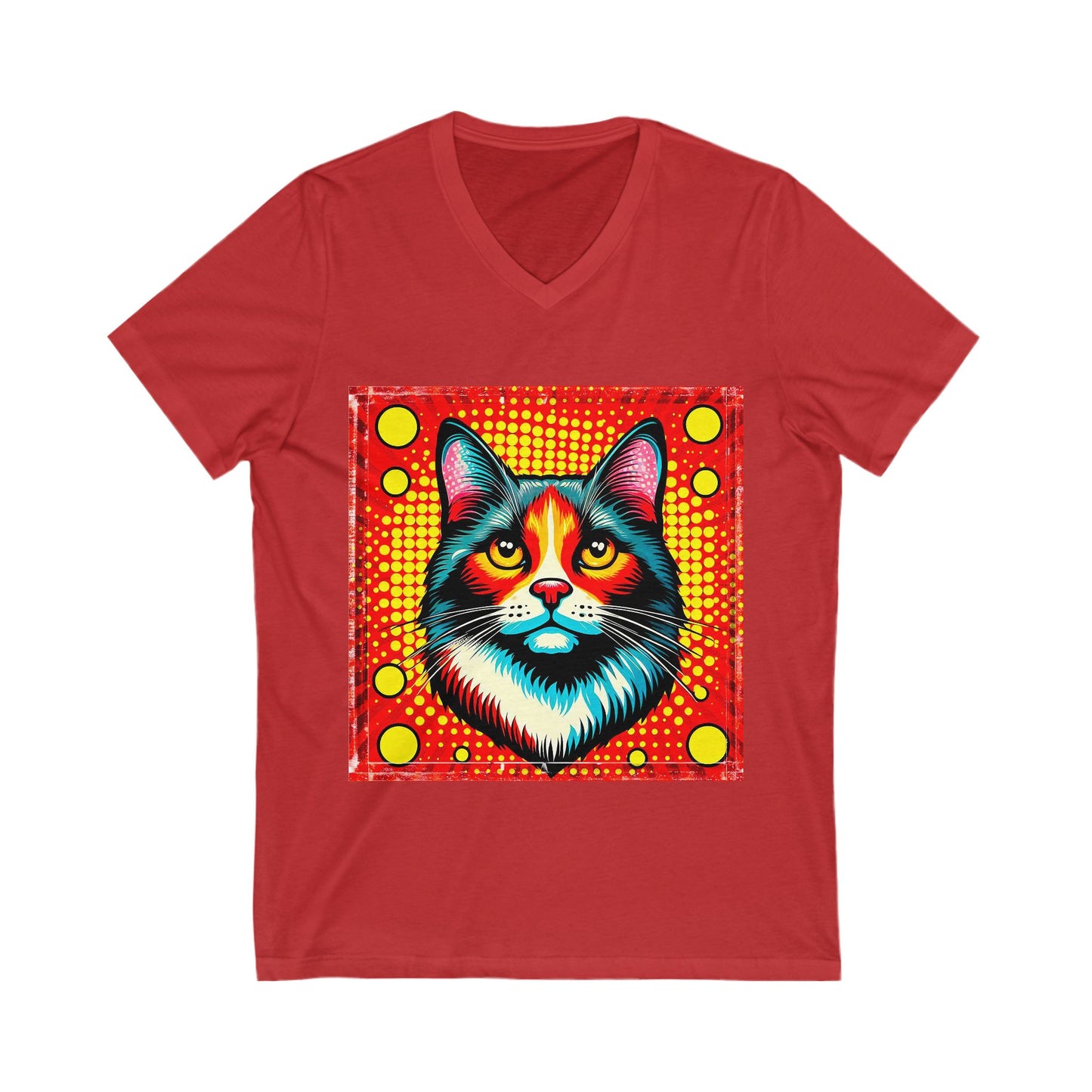 Domestic Cat pretty colors  V-Neck Tee