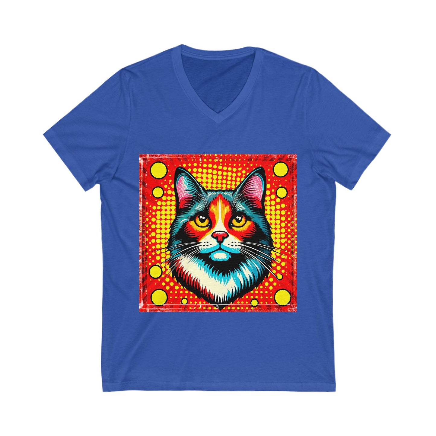 Domestic Cat pretty colors  V-Neck Tee