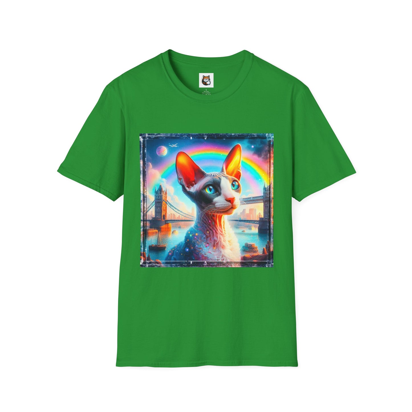 Cornish Rex Cat rainbow bridge T-Shirt
