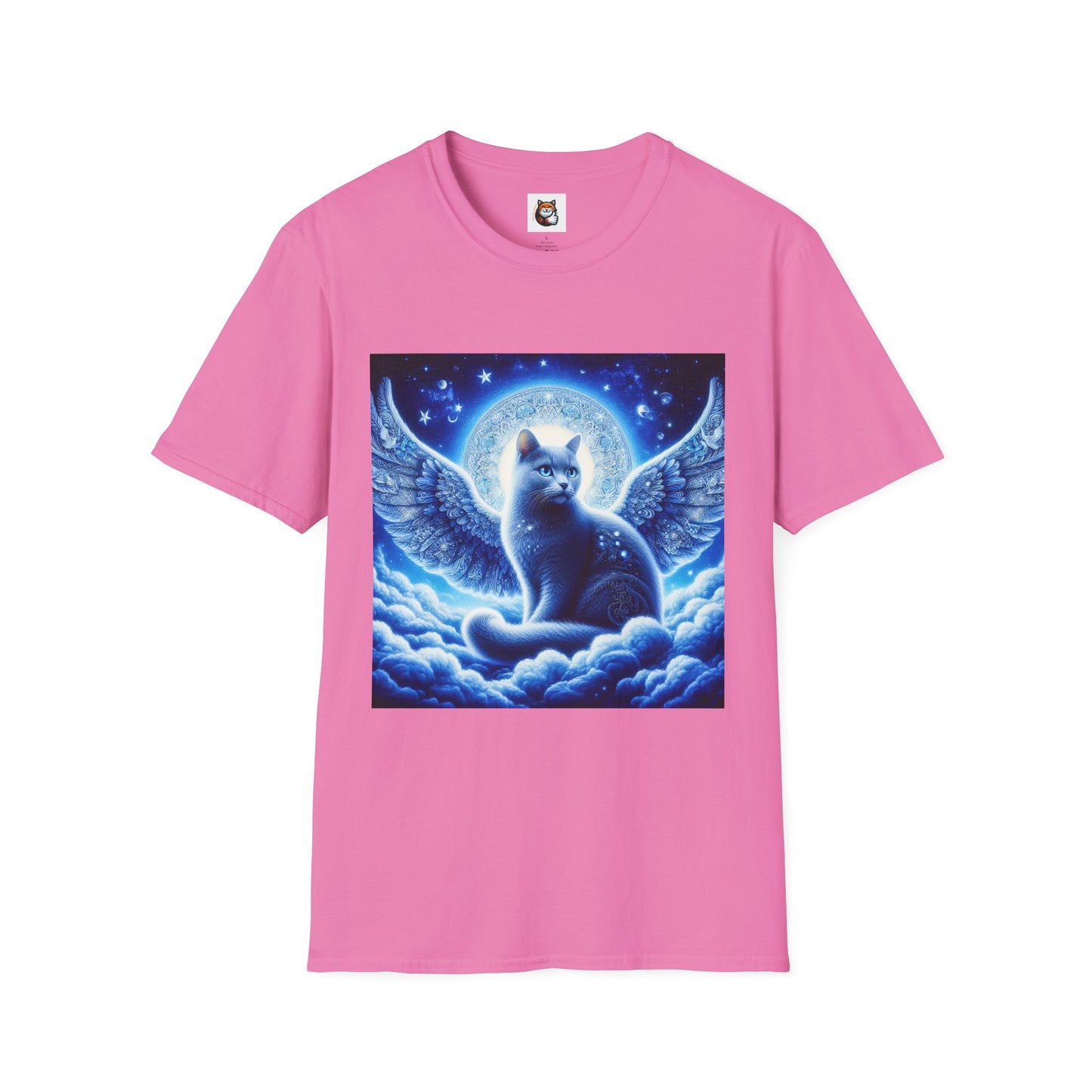 Russian Blue Cat Unisex Softstyle T-Shirt